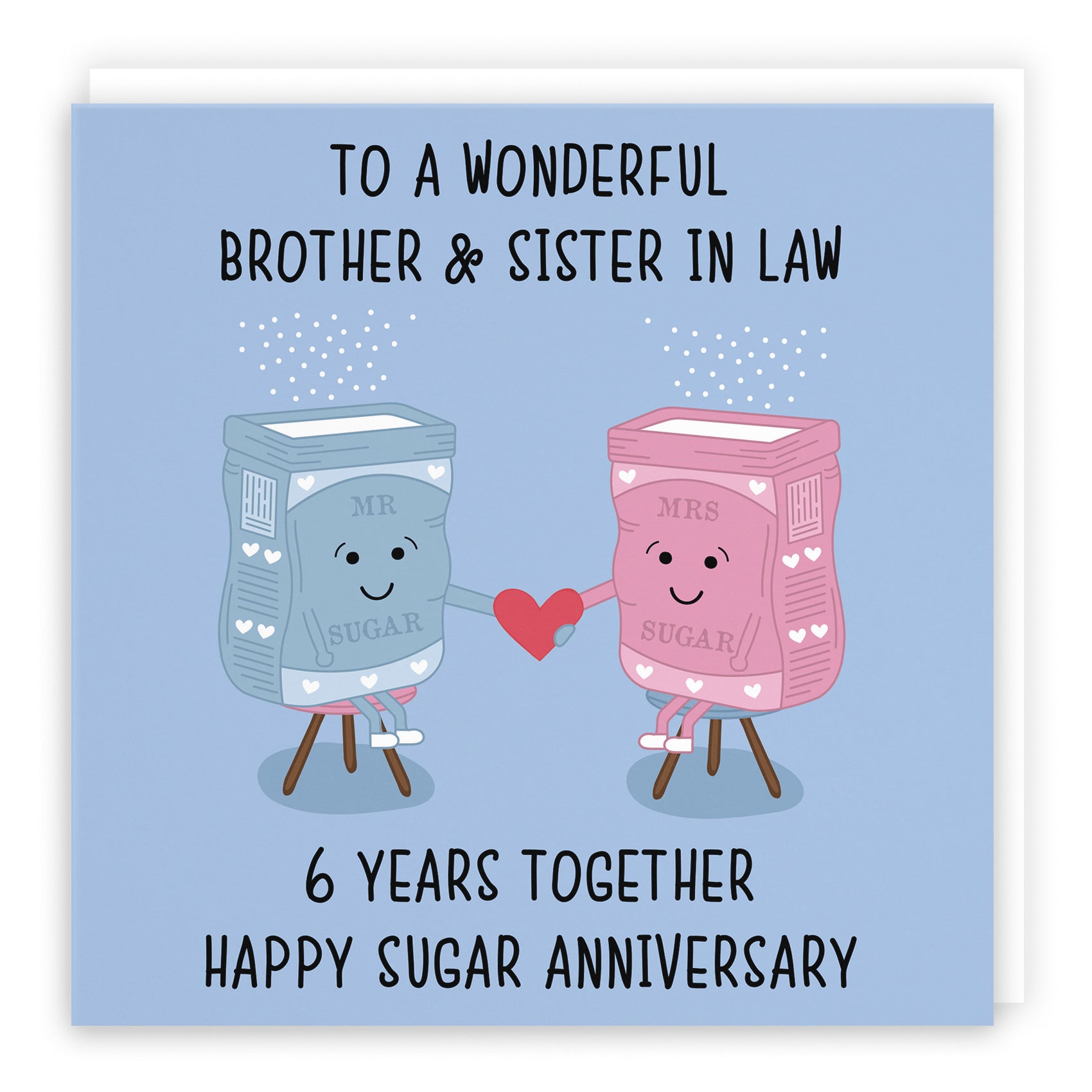 6th Brother And Sister In Law Anniversary Card Iconic - Default Title (B098FG23CJ)