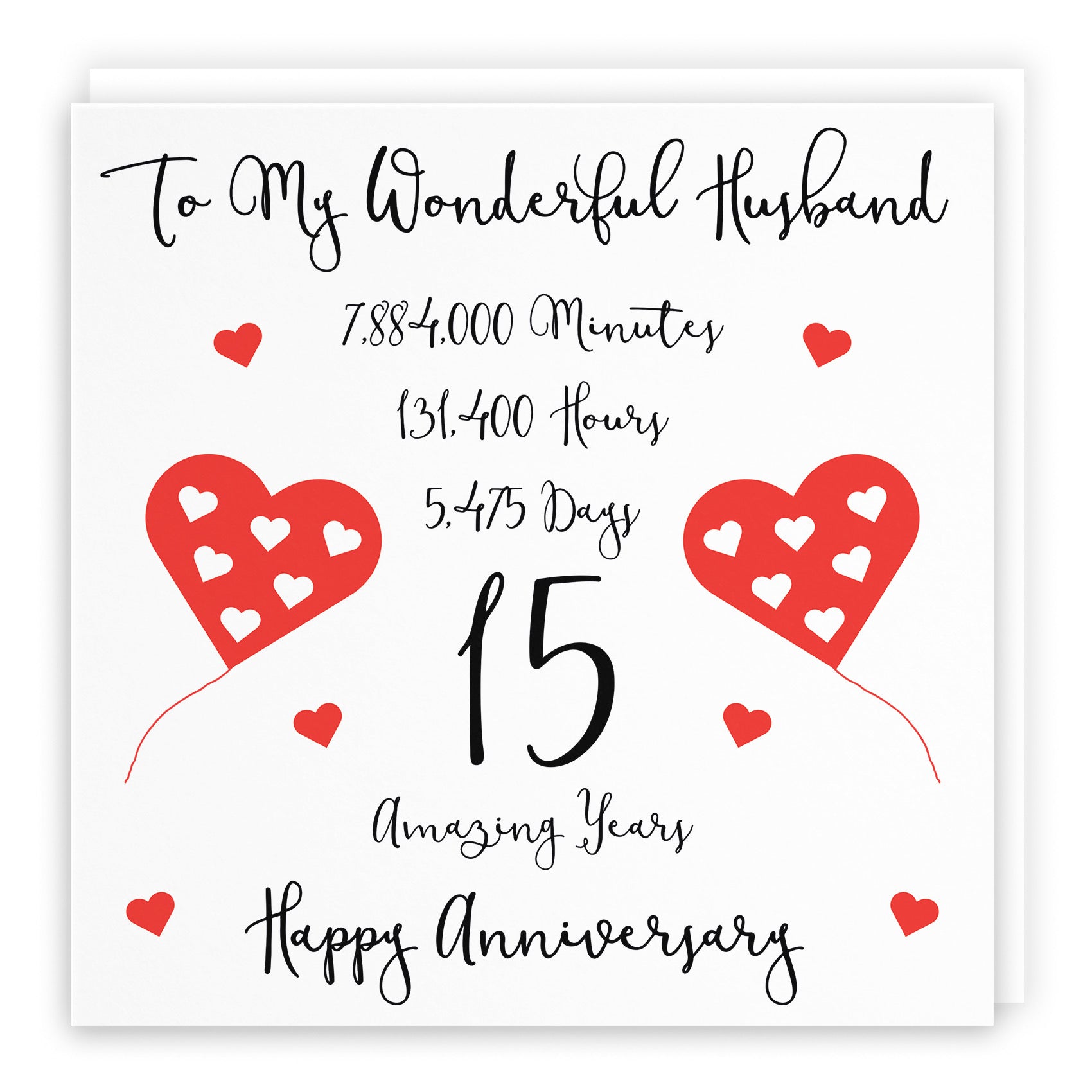 15th Husband Anniversary Card Timeless - Default Title (B098FG37WK)