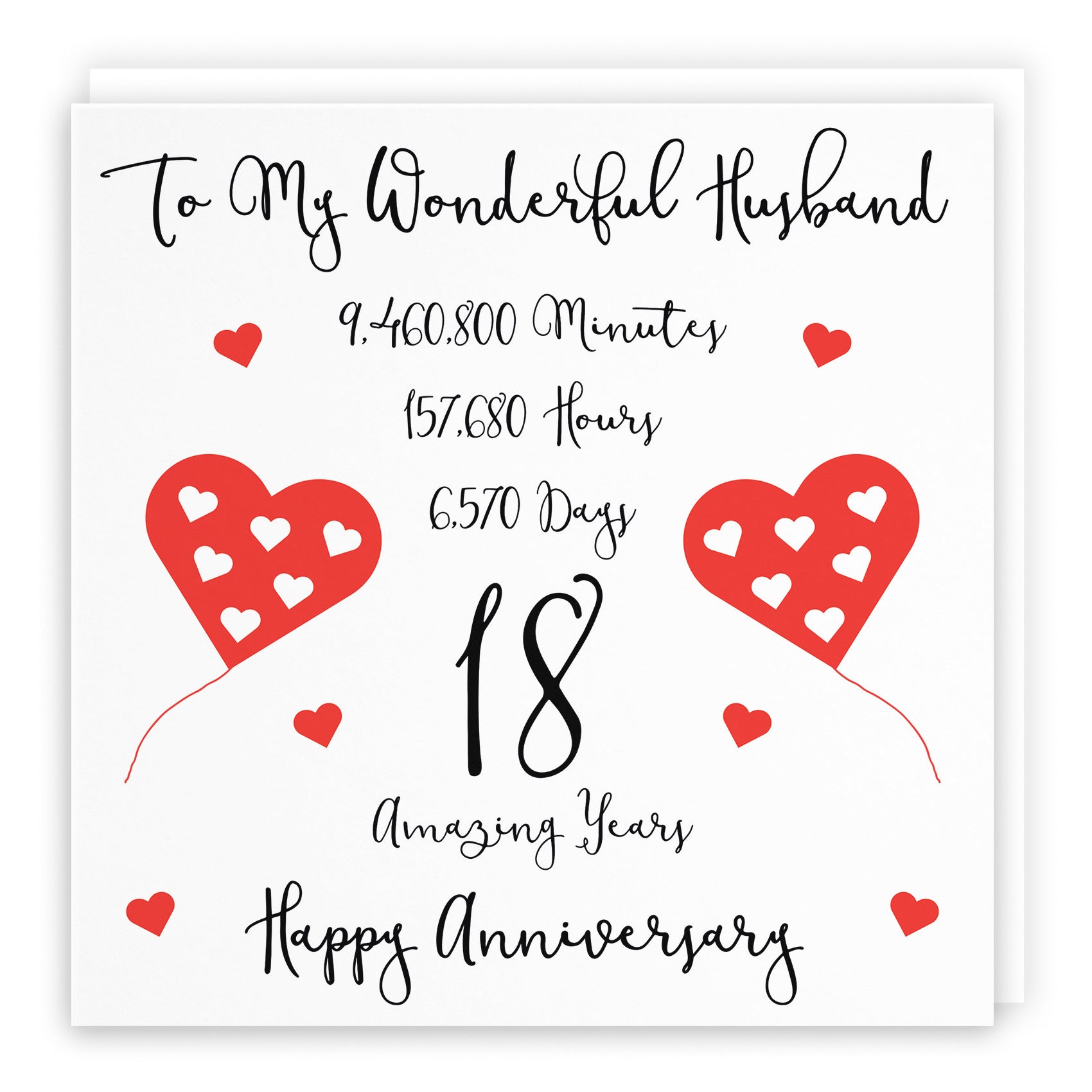 18th Husband Anniversary Card Timeless - Default Title (B098FG47FQ)