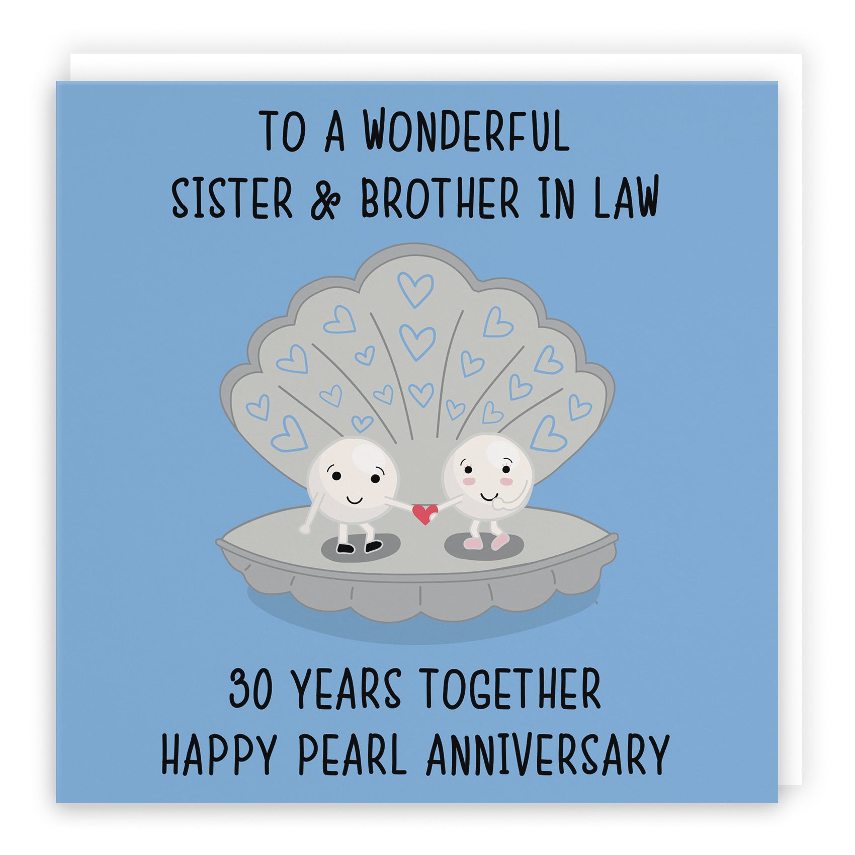 30th Sister And Brother In Law Anniversary Card Iconic - Default Title (B098FG4MVH)