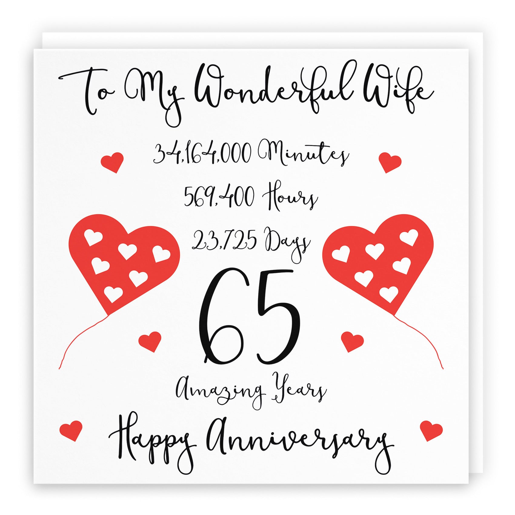 65th Wife Anniversary Card Timeless - Default Title (B098FG69VW)