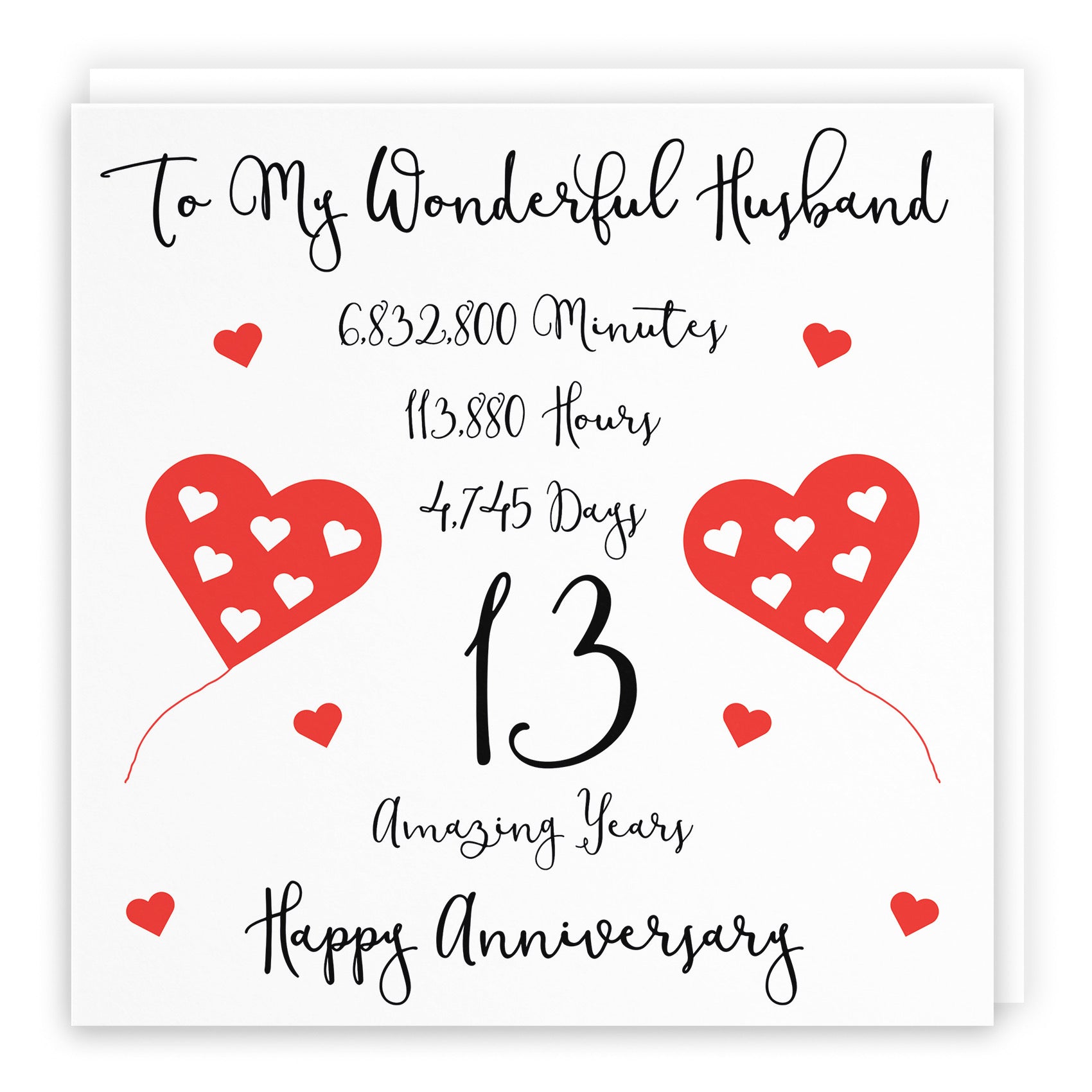 13th Husband Anniversary Card Timeless - Default Title (B098FG93TN)