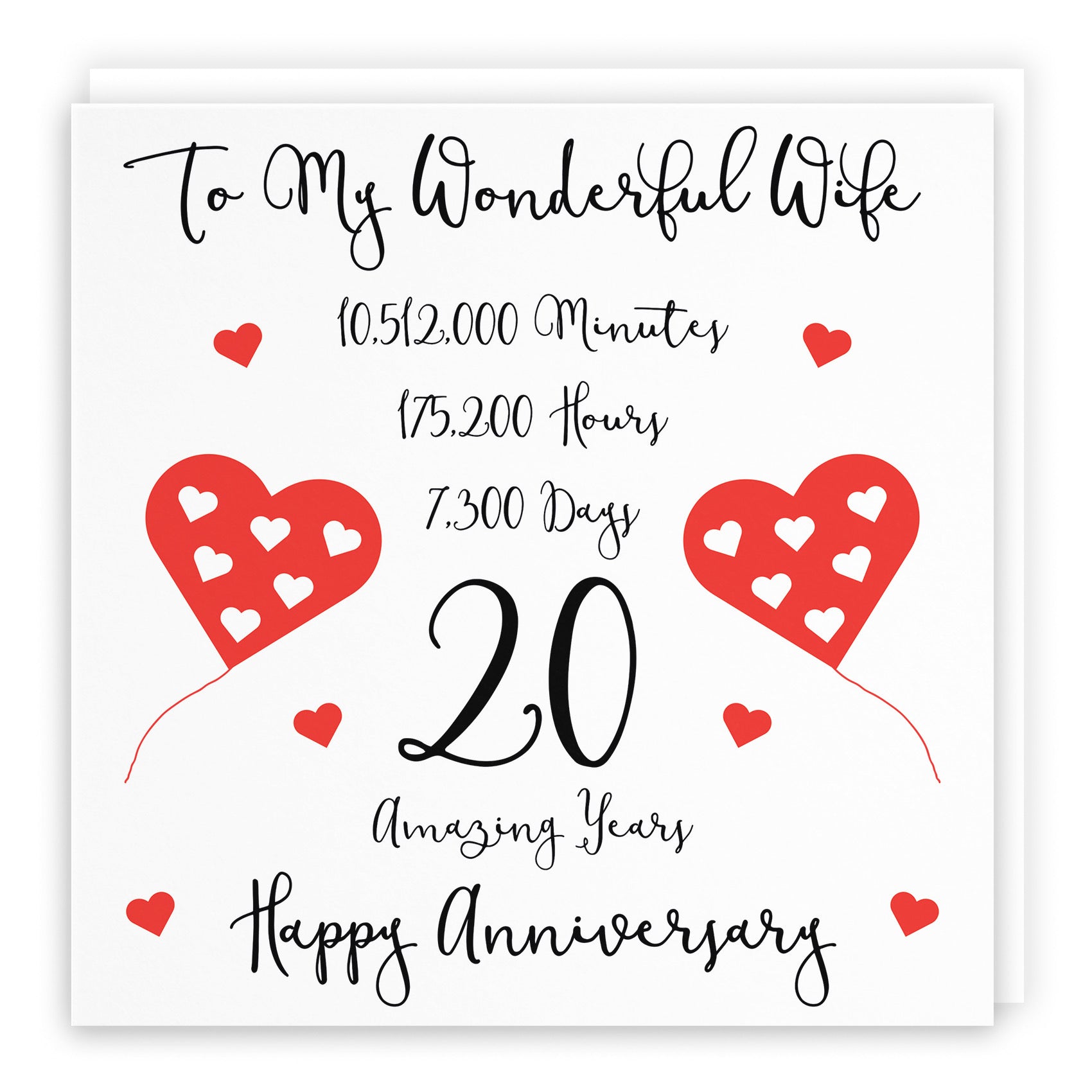 20th Wife Anniversary Card Timeless - Default Title (B098FGHXRZ)