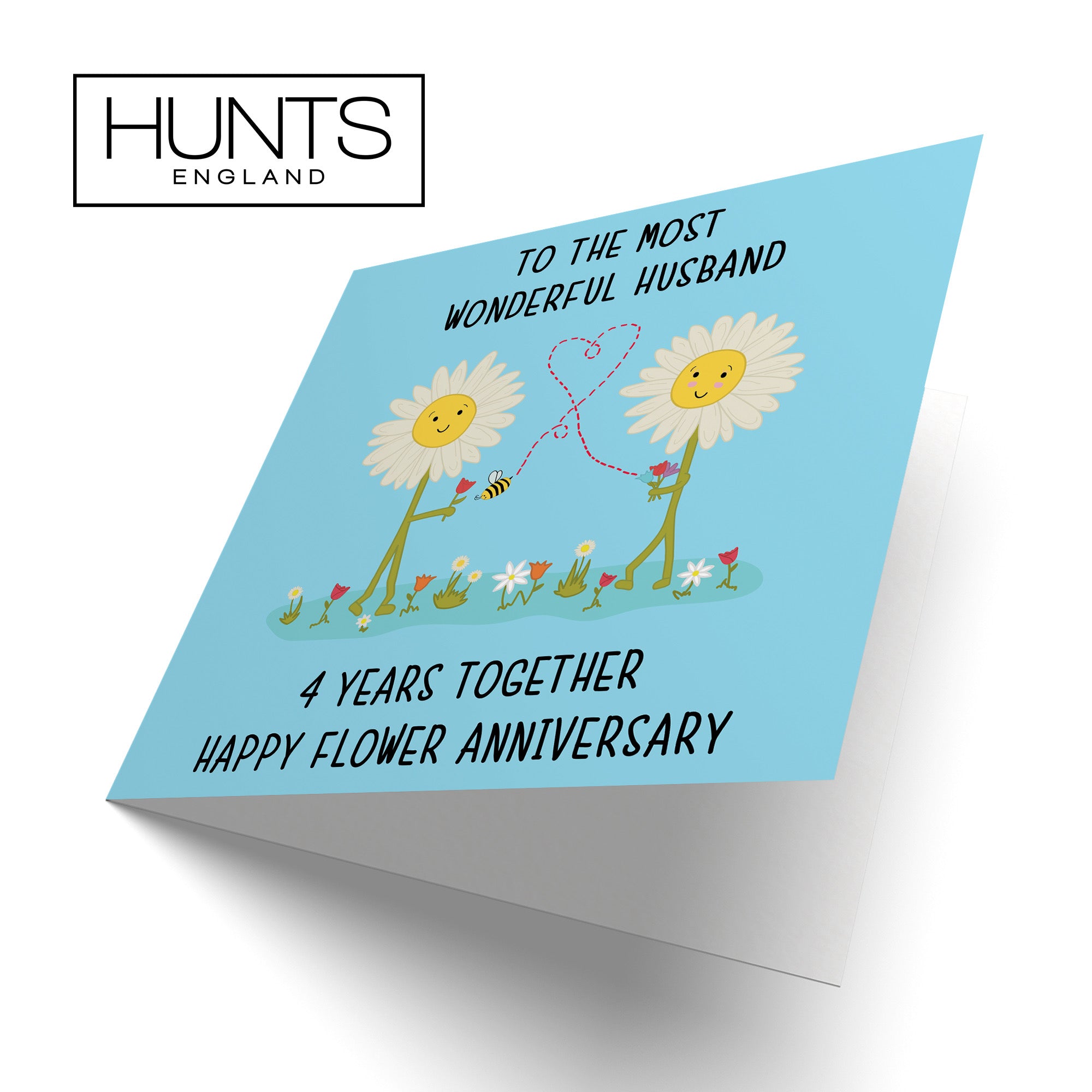 4th Husband Anniversary Card Iconic - Default Title (B098FGLNZX)