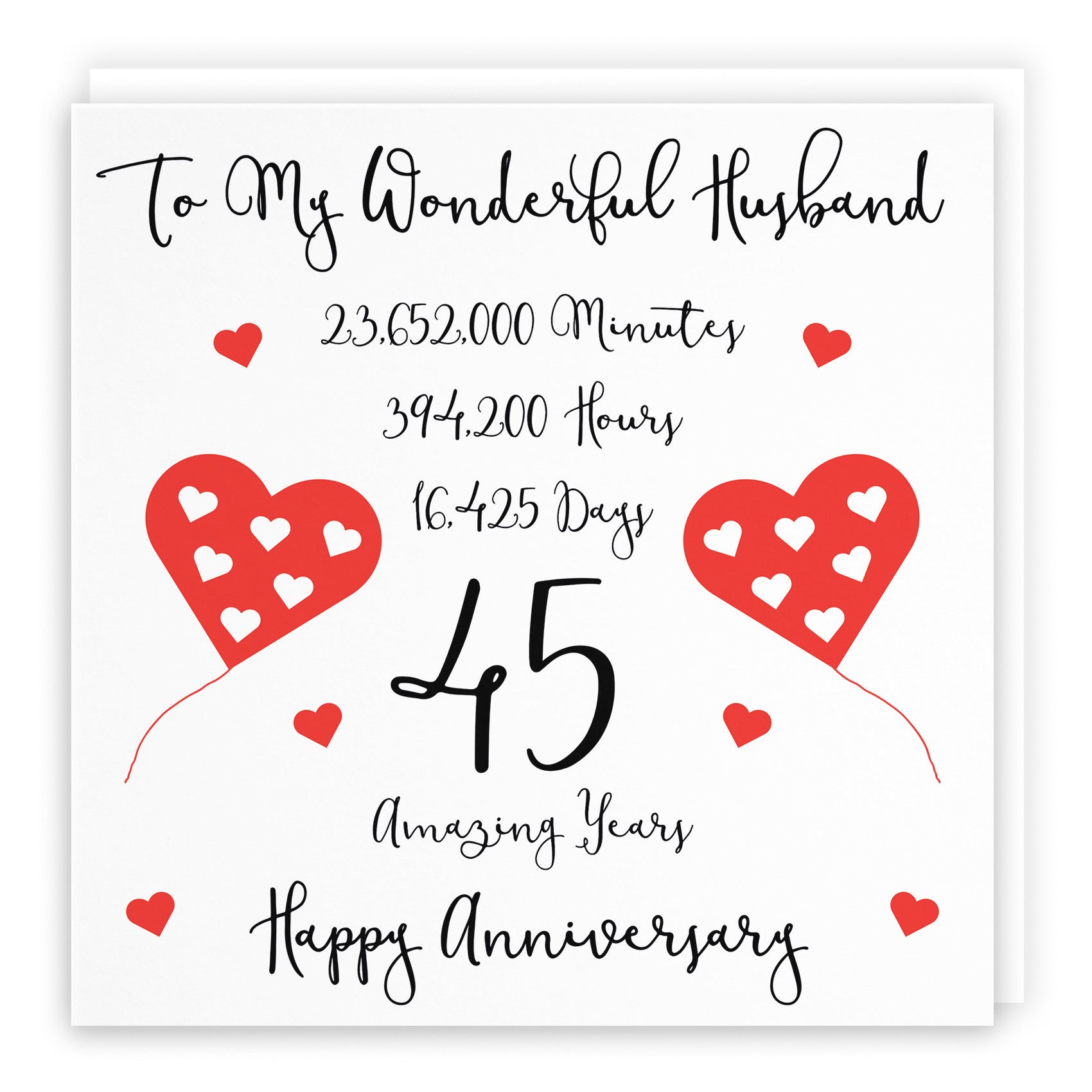 45th Husband Anniversary Card Timeless - Default Title (B098FGPHKL)