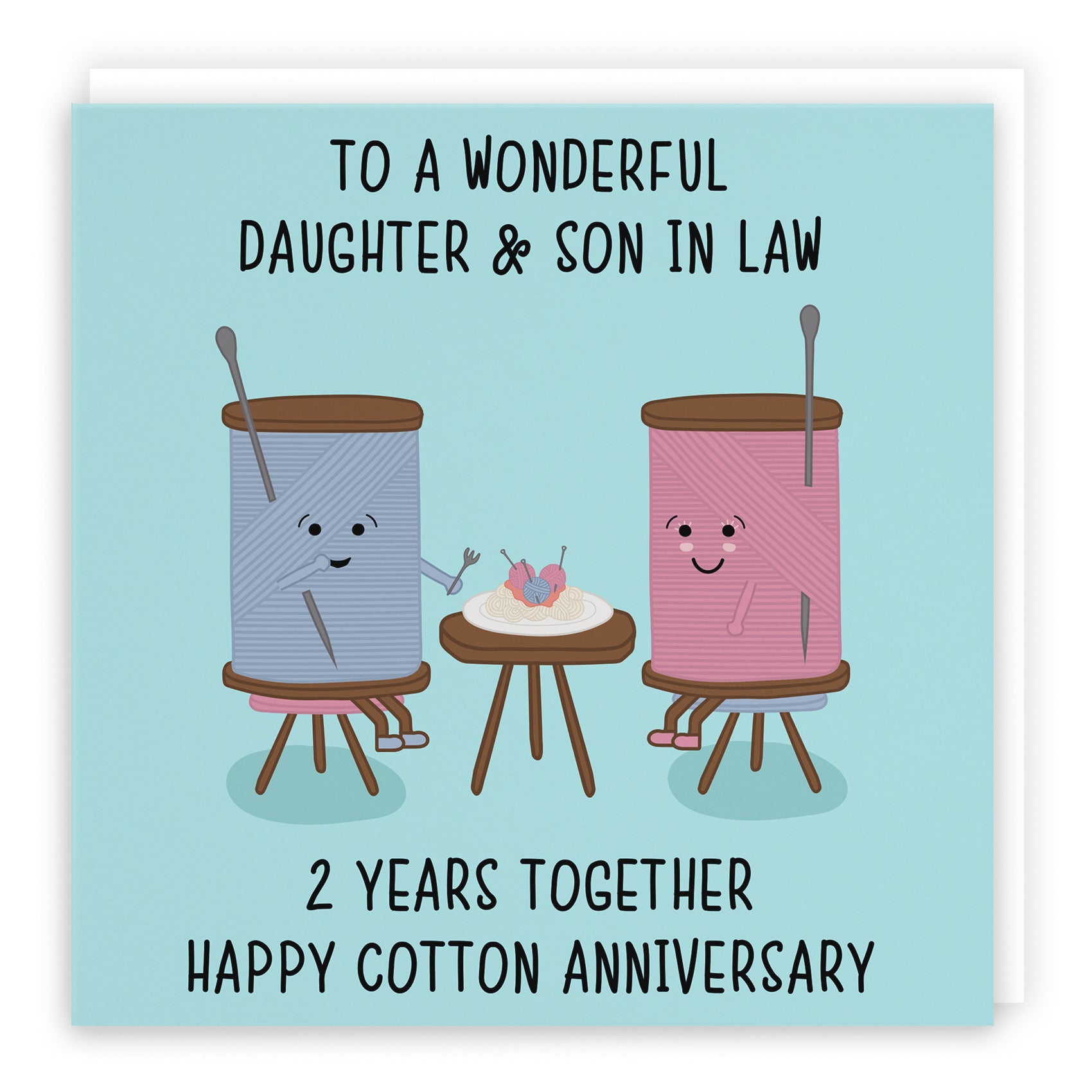 2nd Daughter And Son In Law Anniversary Card Iconic - Default Title (B098FGPWGT)