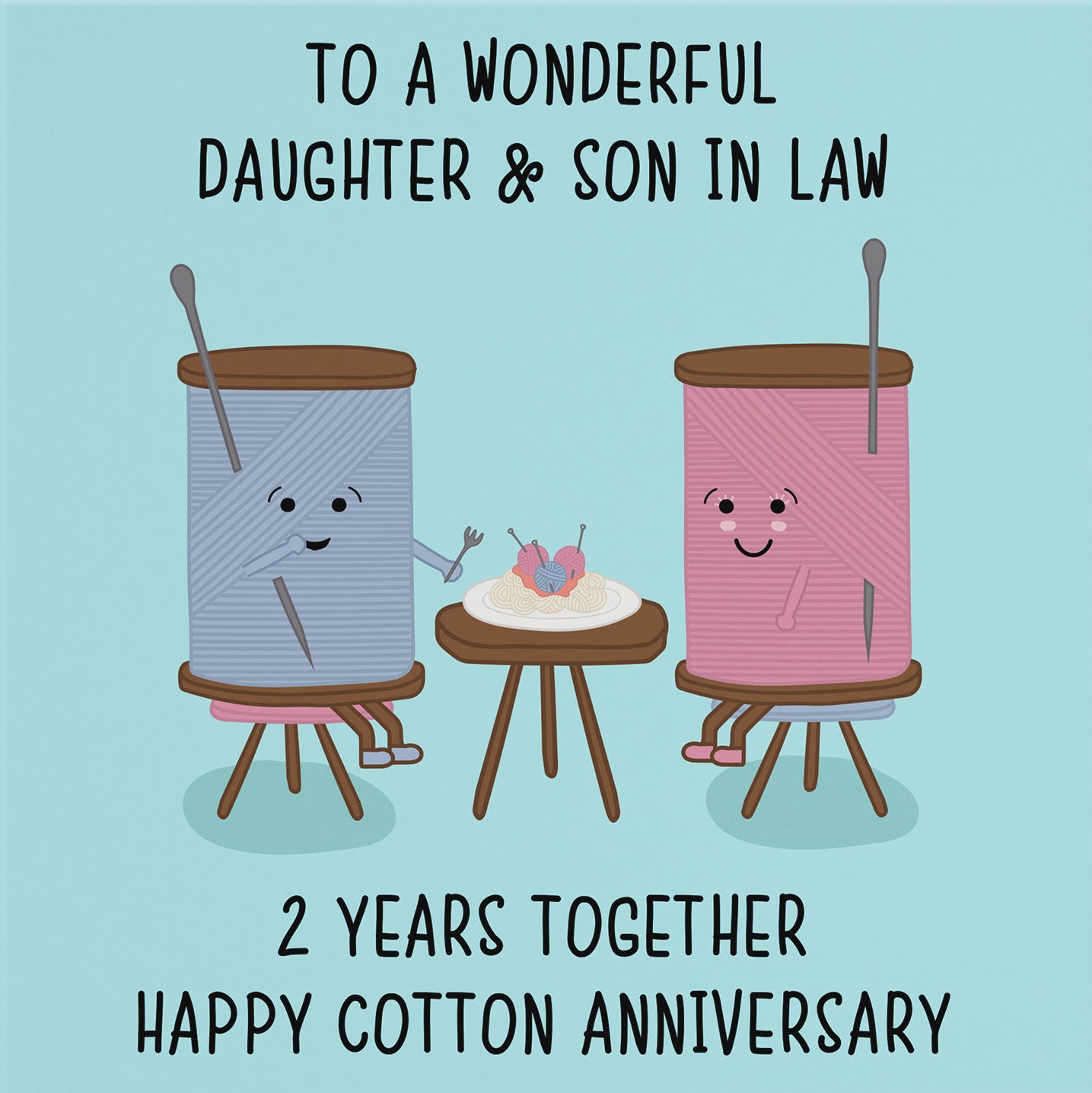 2nd Daughter And Son In Law Anniversary Card Iconic - Default Title (B098FGPWGT)
