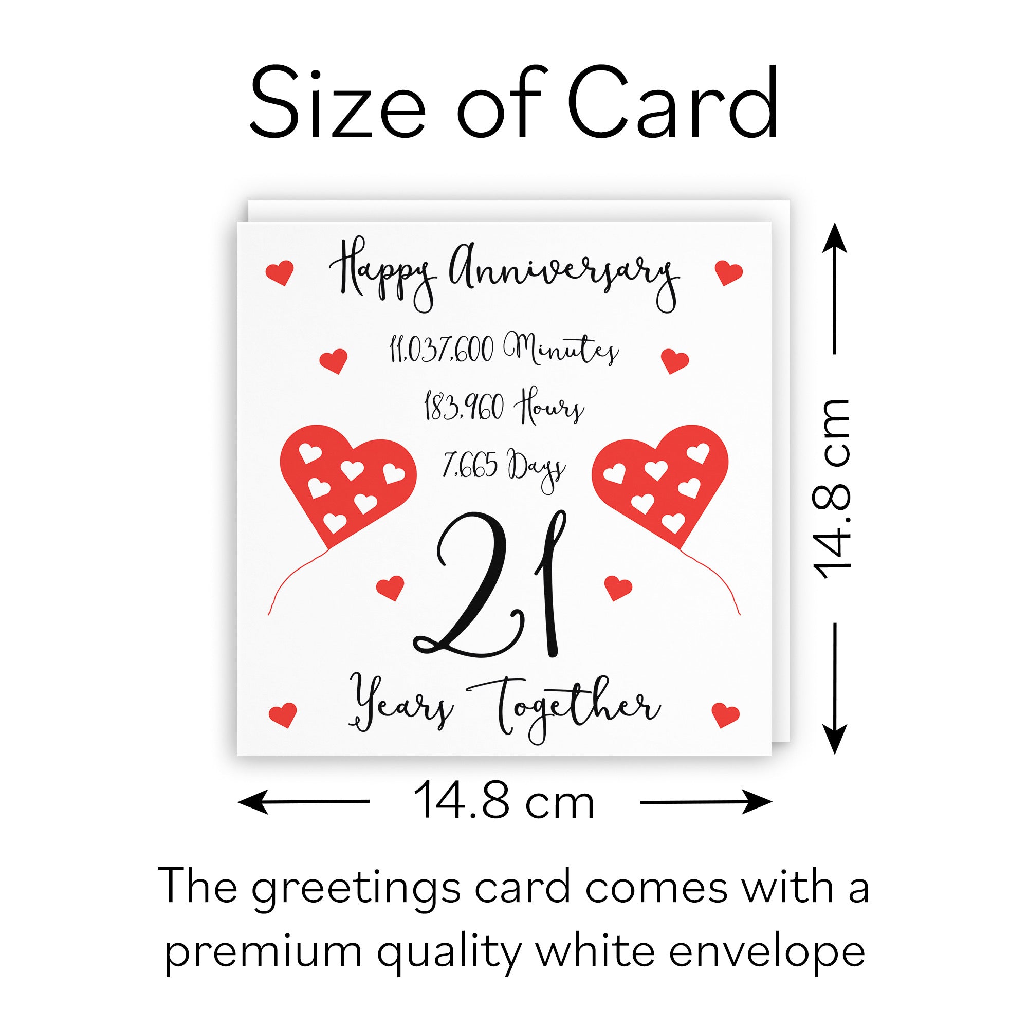 21st Anniversary Card Timeless - Default Title (B098FGZYWZ)