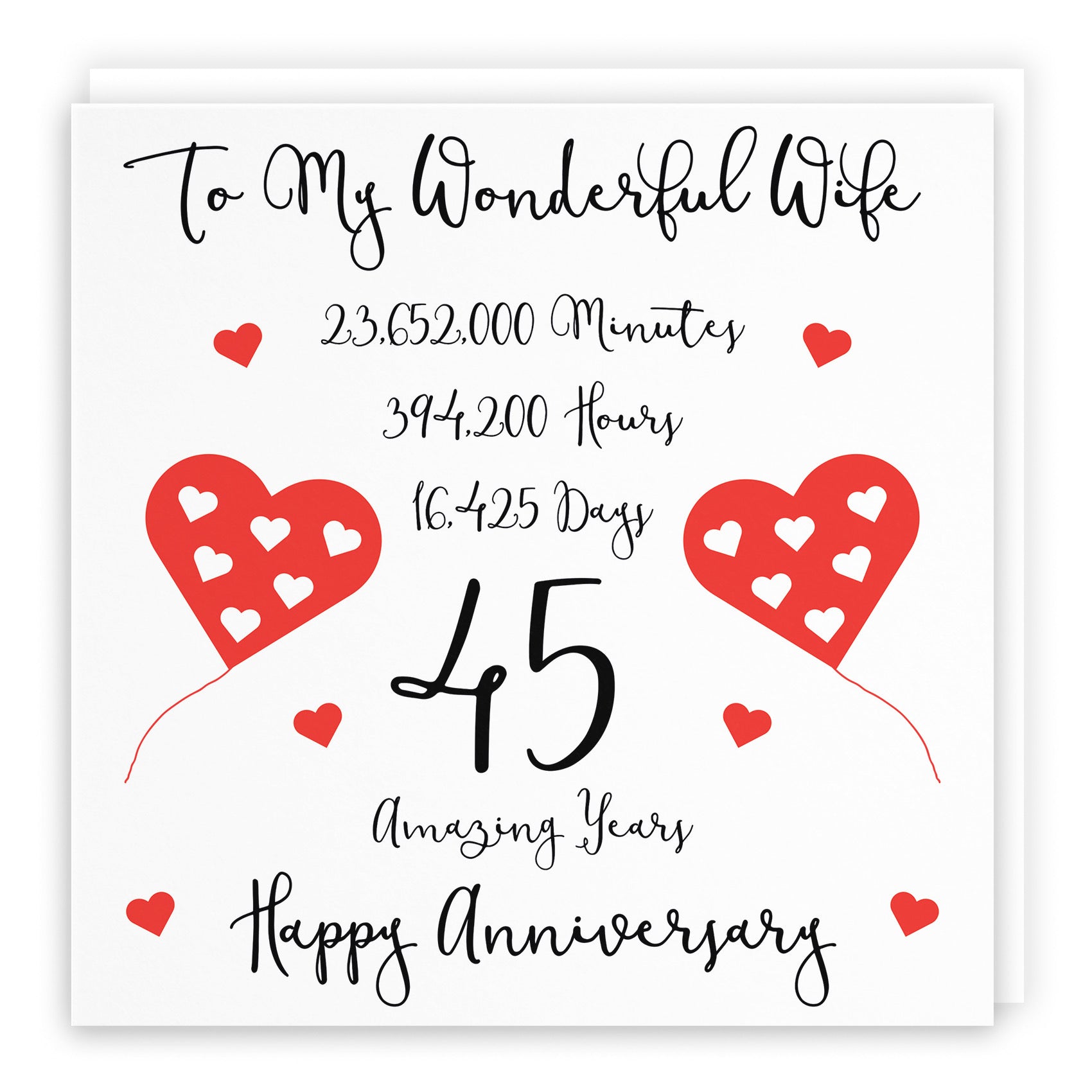 45th Wife Anniversary Card Timeless - Default Title (B098FH1H54)