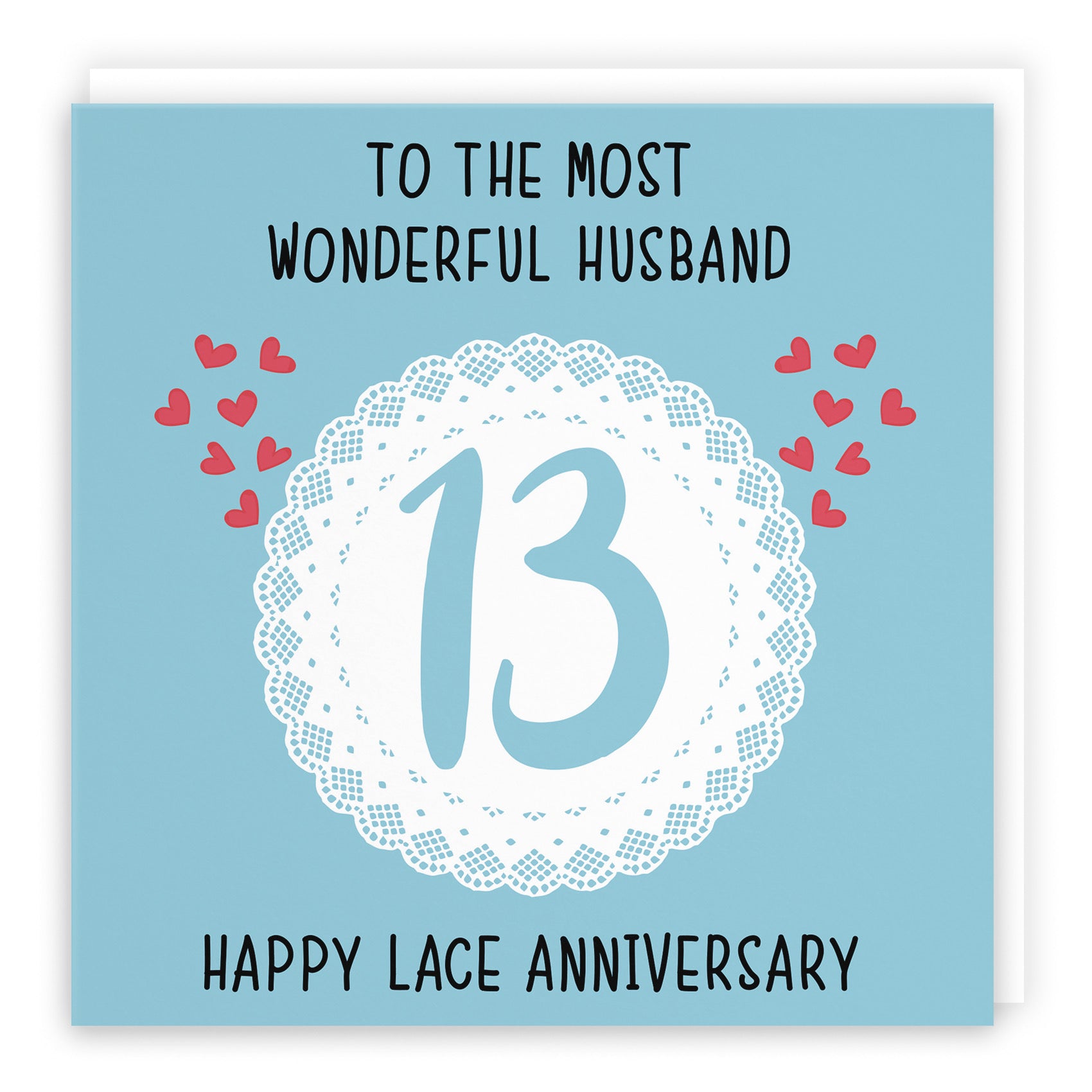 13th Husband Anniversary Card Iconic - Default Title (B098FH5XWR)