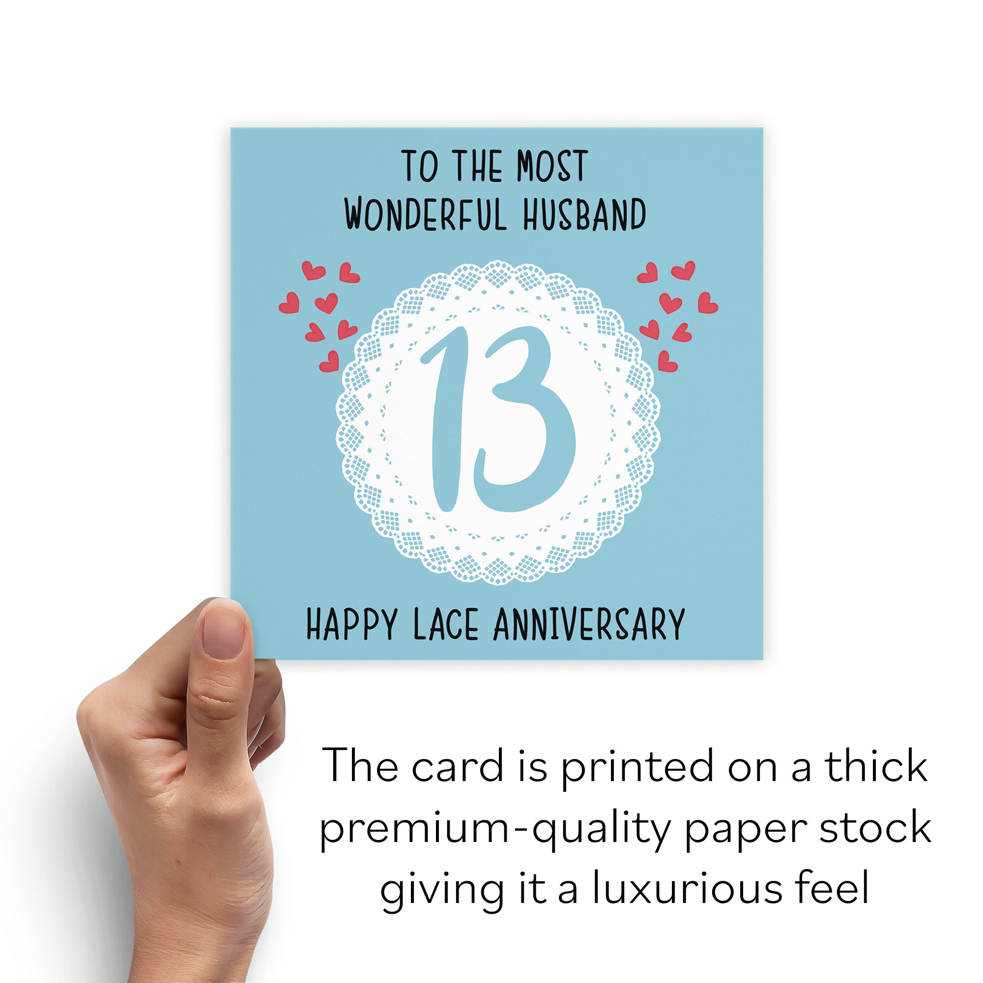 13th Husband Anniversary Card Iconic - Default Title (B098FH5XWR)