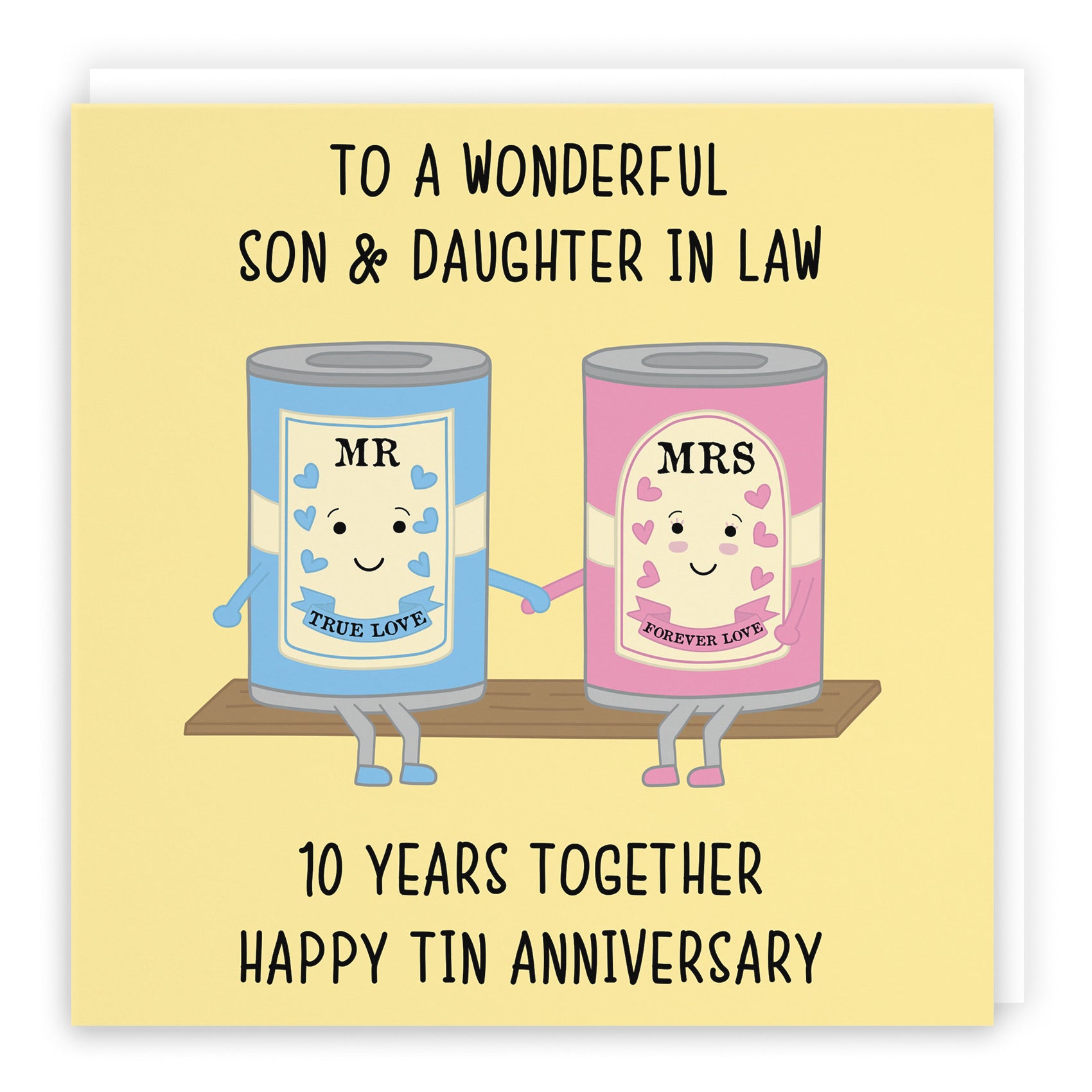 10th Son And Daughter In Law Anniversary Card Iconic - Default Title (B098FHD4VS)