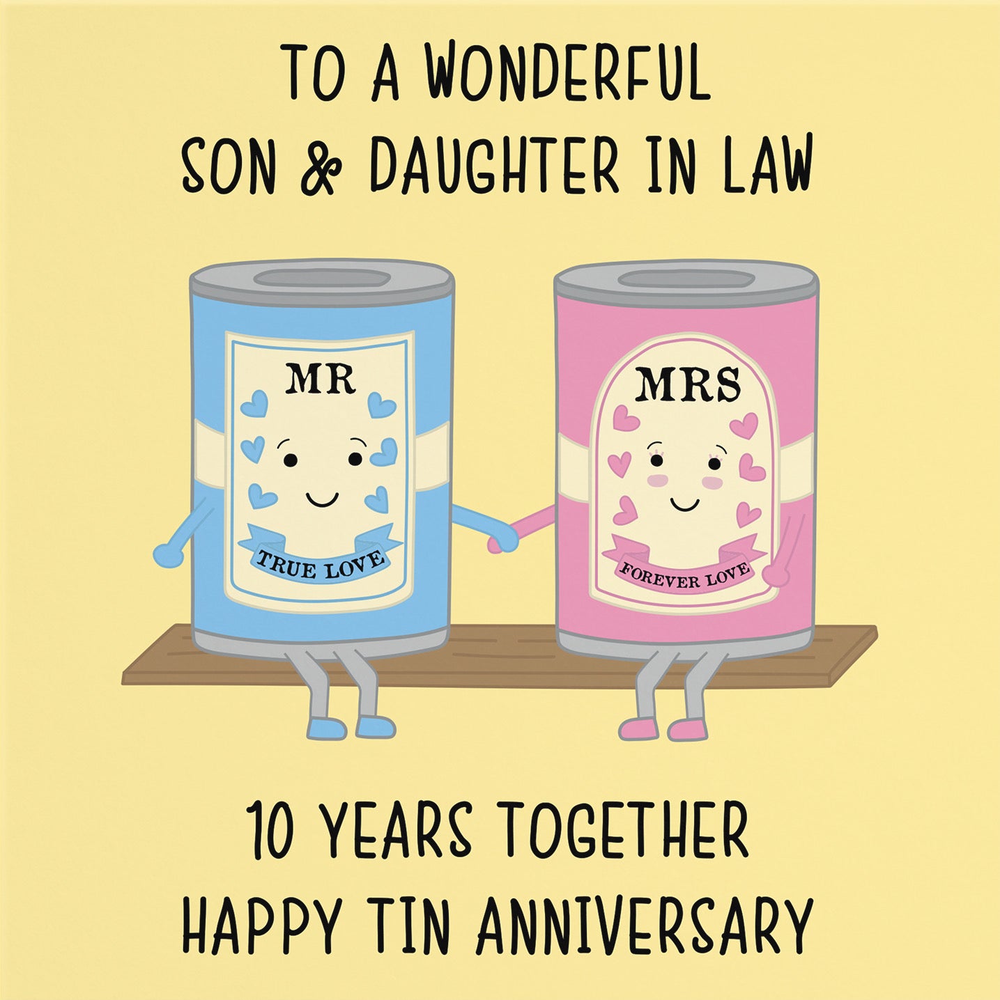 10th Son And Daughter In Law Anniversary Card Iconic - Default Title (B098FHD4VS)