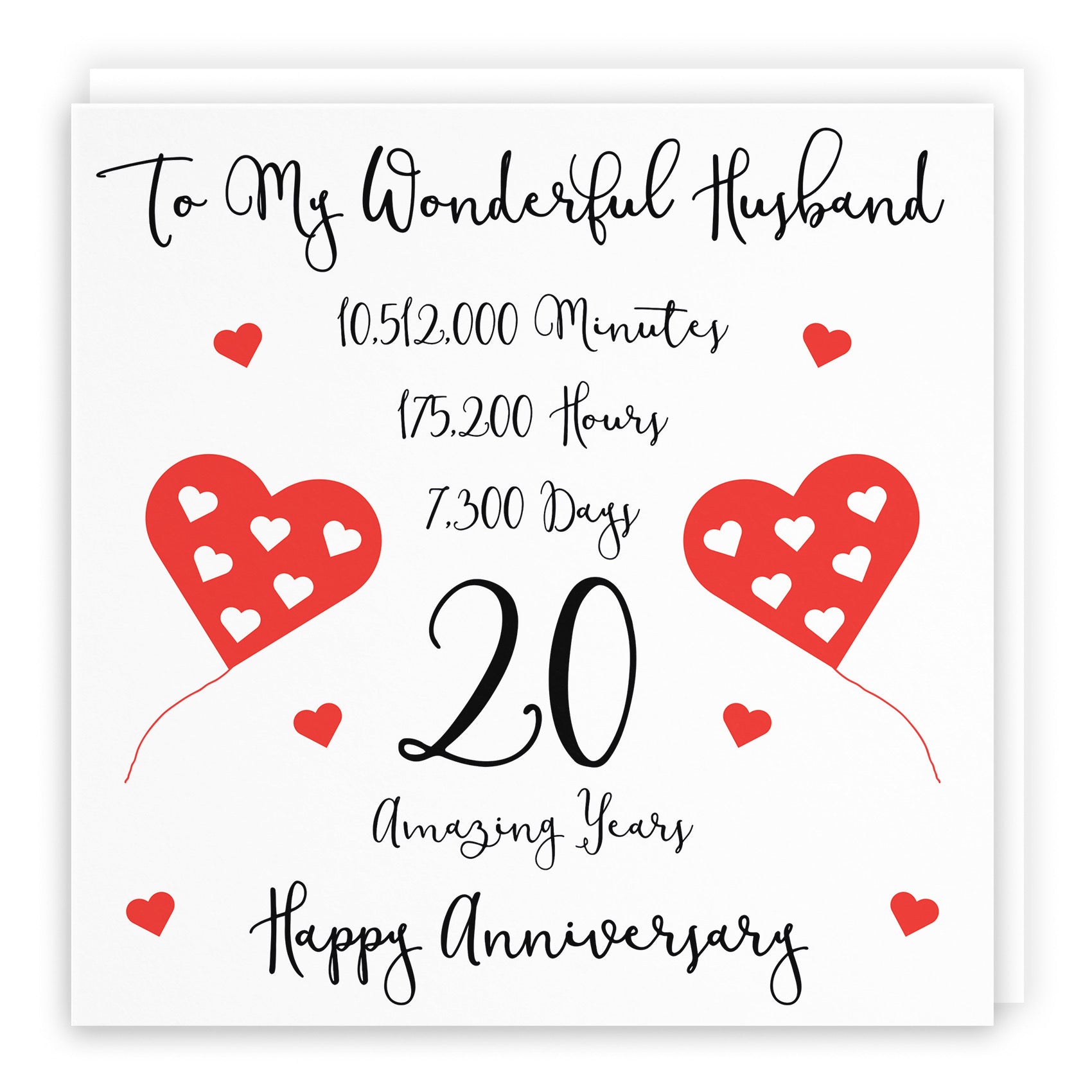 20th Husband Anniversary Card Timeless - Default Title (B098FHTJ2B)