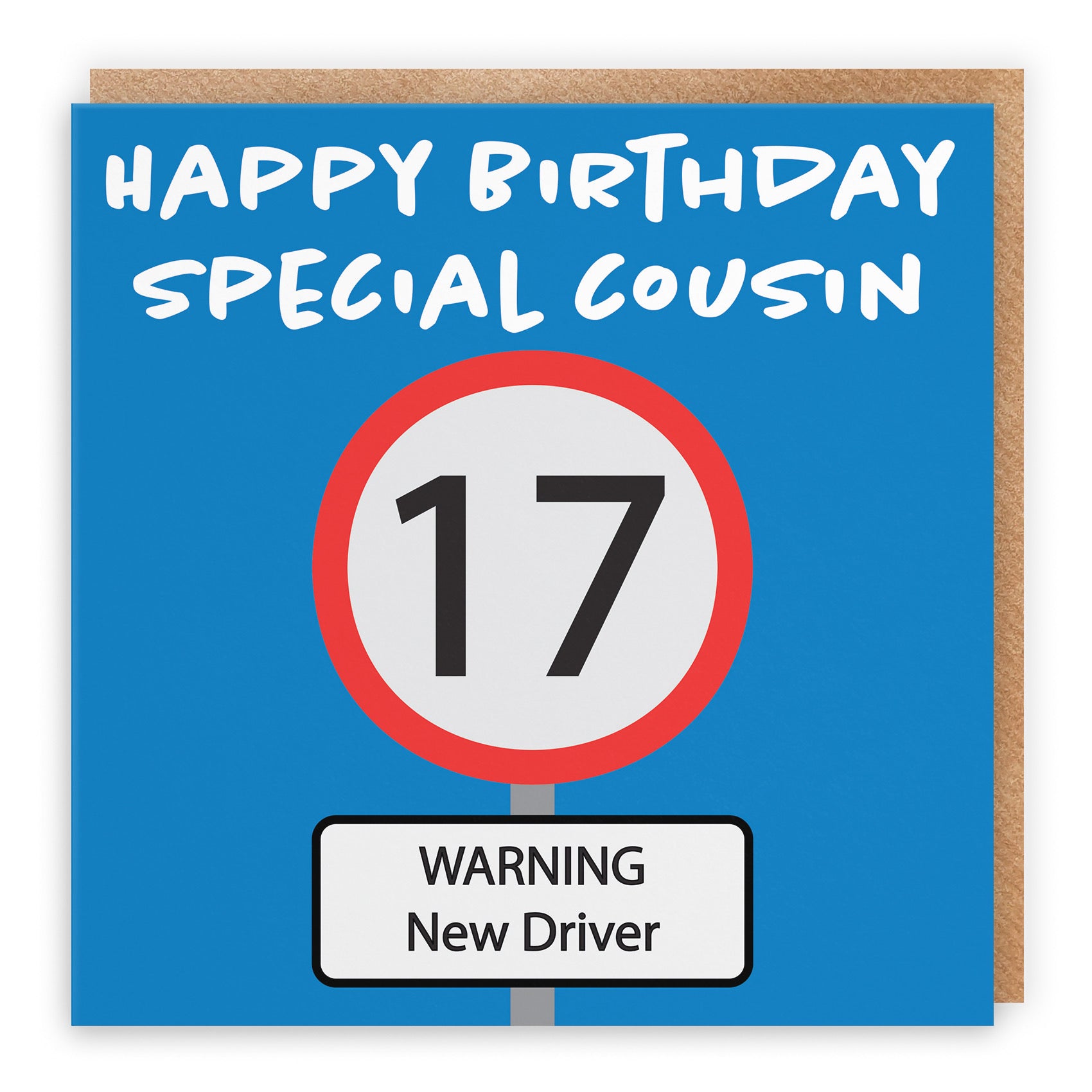 17th Cousin Birthday Card Road Sign - Default Title (B09GJ2HNJX)