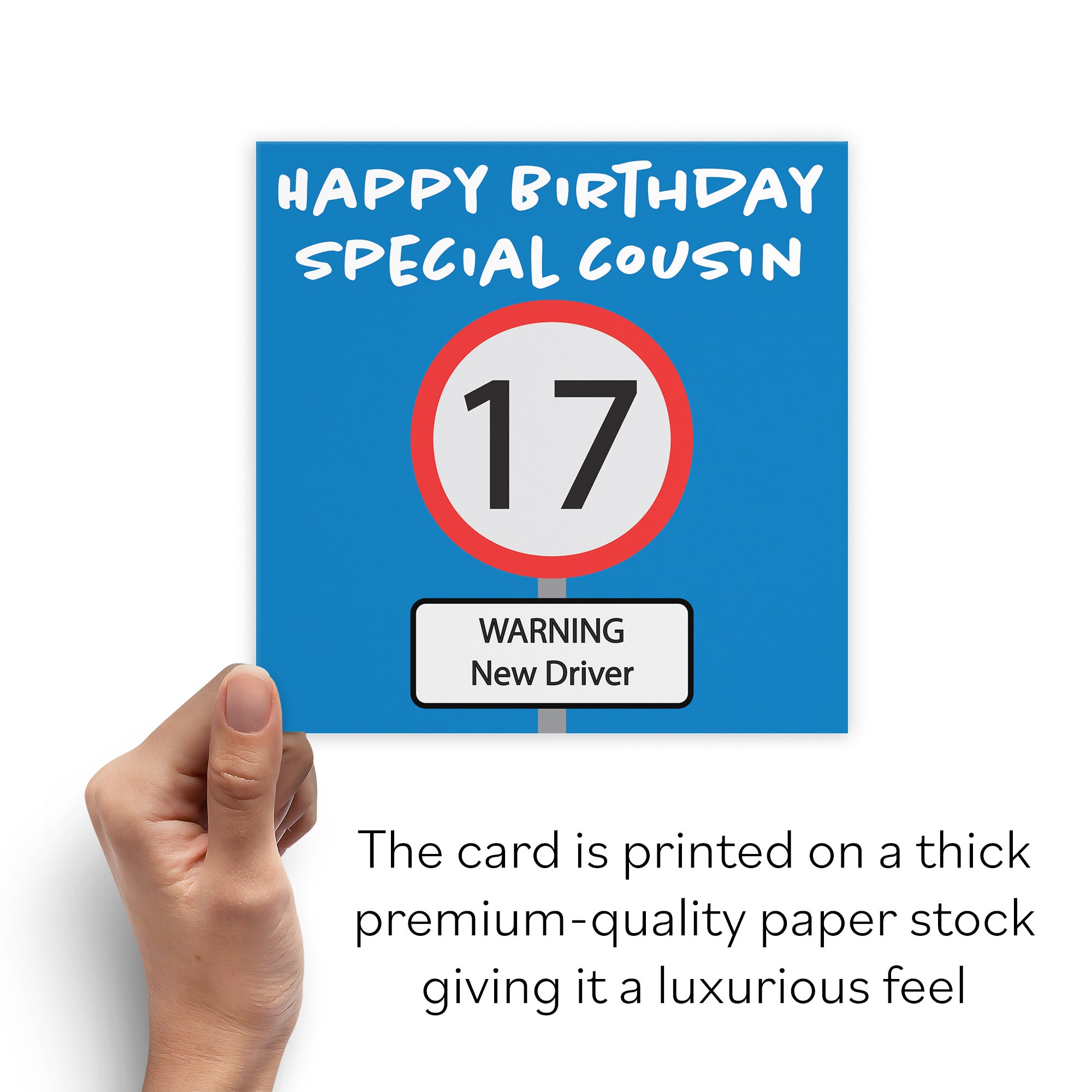 17th Cousin Birthday Card Road Sign - Default Title (B09GJ2HNJX)