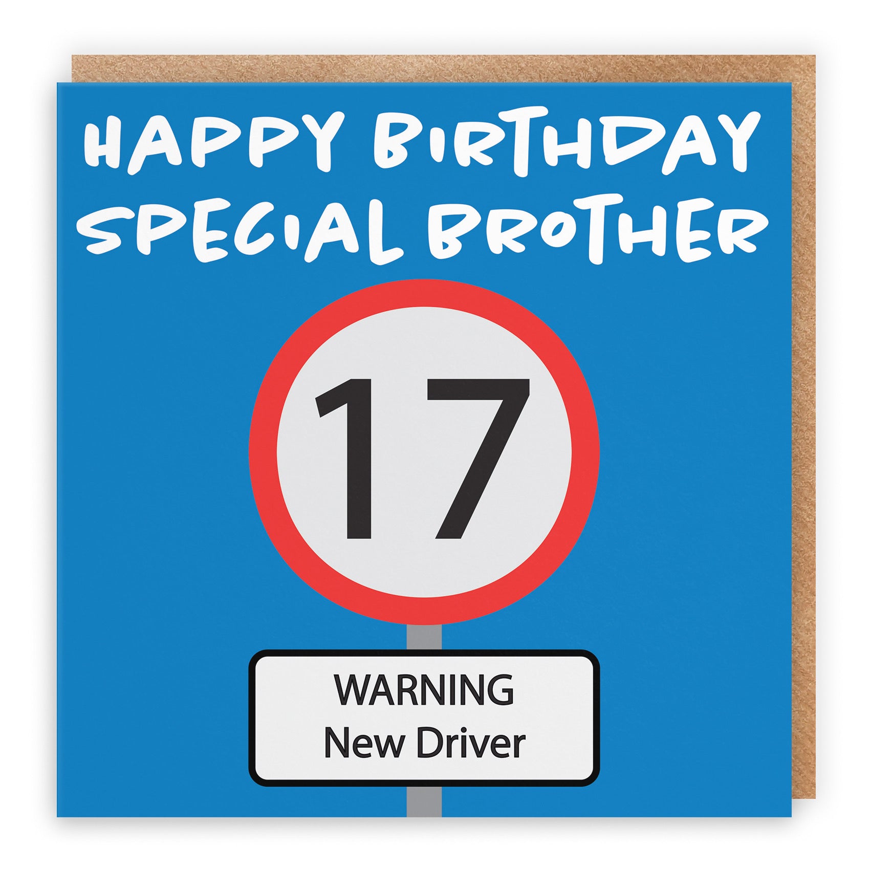 17th Brother Birthday Card Road Sign - Default Title (B09GJ4C9Z4)