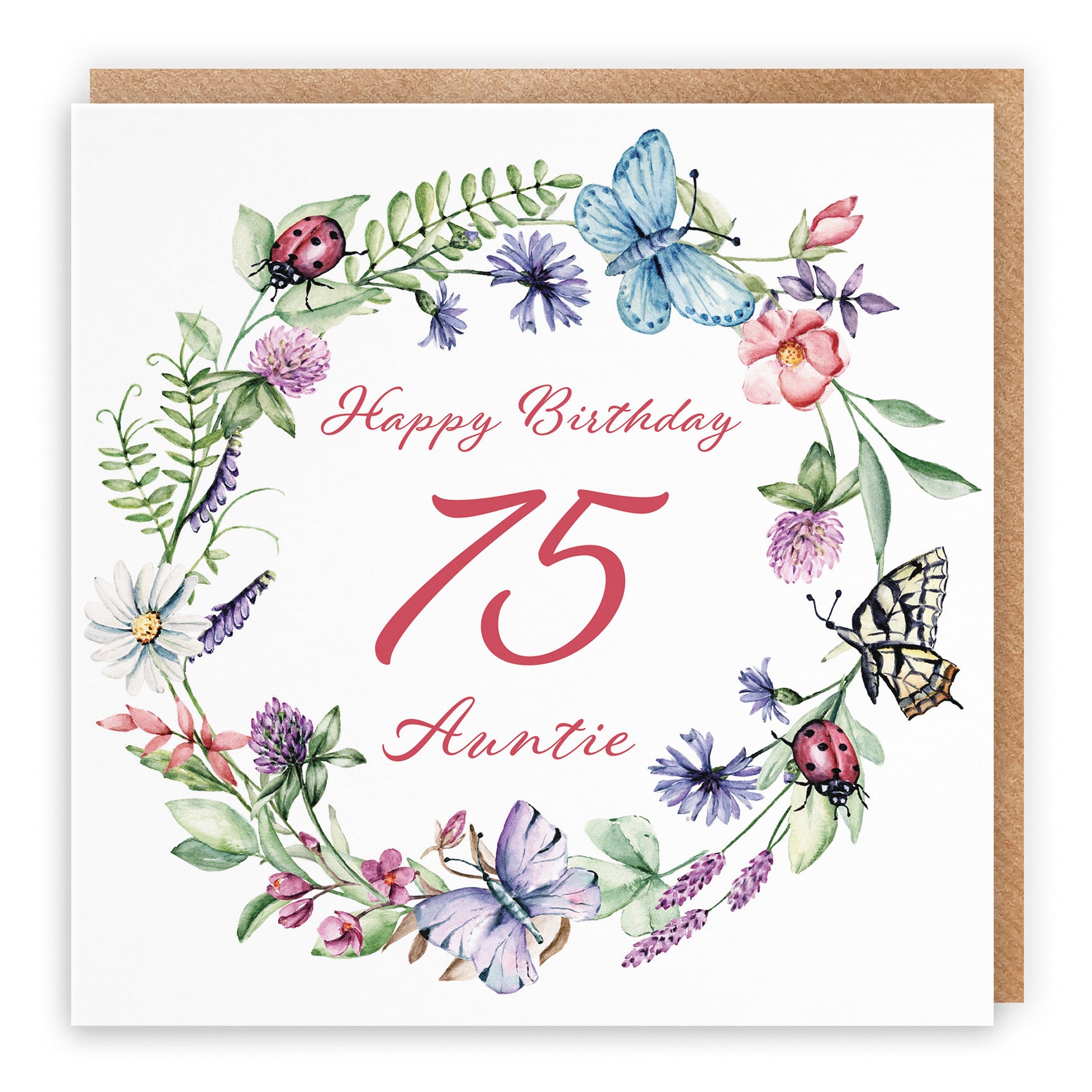 75th Auntie Birthday Card Meadow - Default Title (B09GJGKS8H)