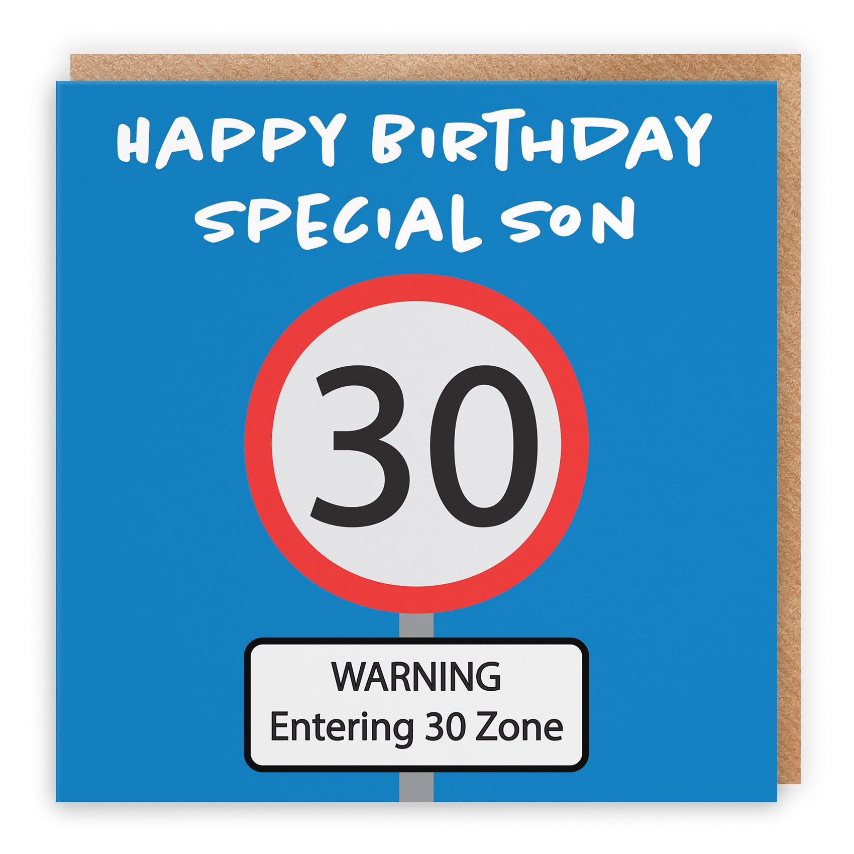 30th Son Birthday Card Road Sign - Default Title (B09GJH62XH)