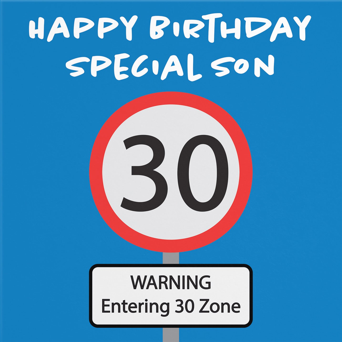 30th Son Birthday Card Road Sign - Default Title (B09GJH62XH)