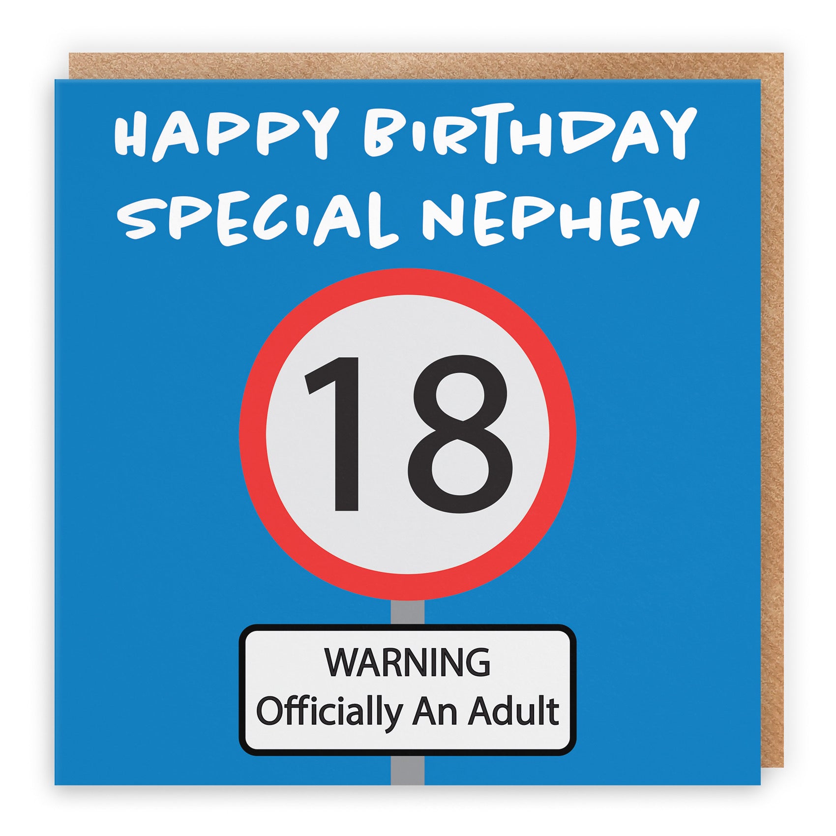 18th Nephew Birthday Card Road Sign - Default Title (B09GJH83CY)