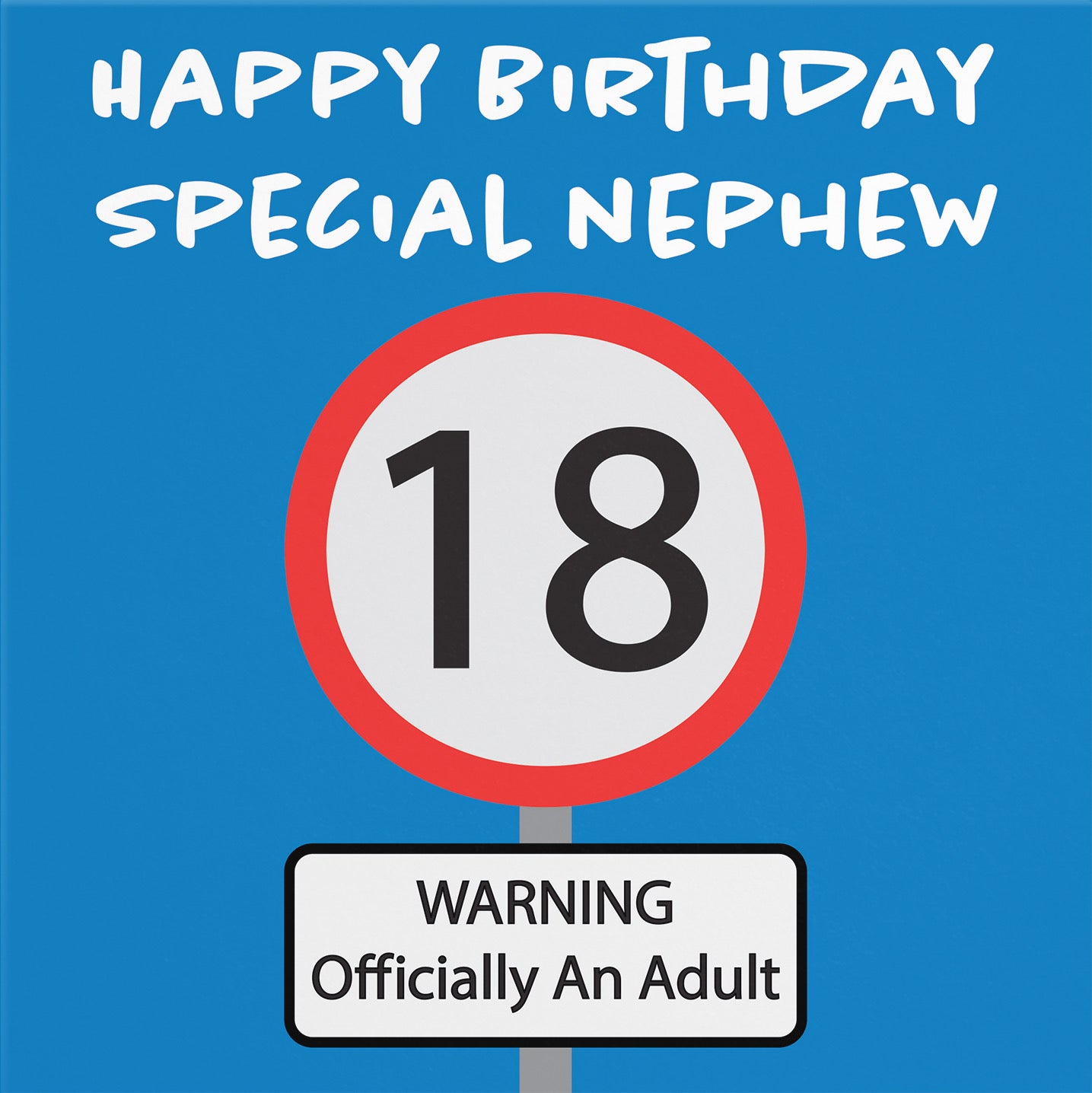 18th Nephew Birthday Card Road Sign - Default Title (B09GJH83CY)