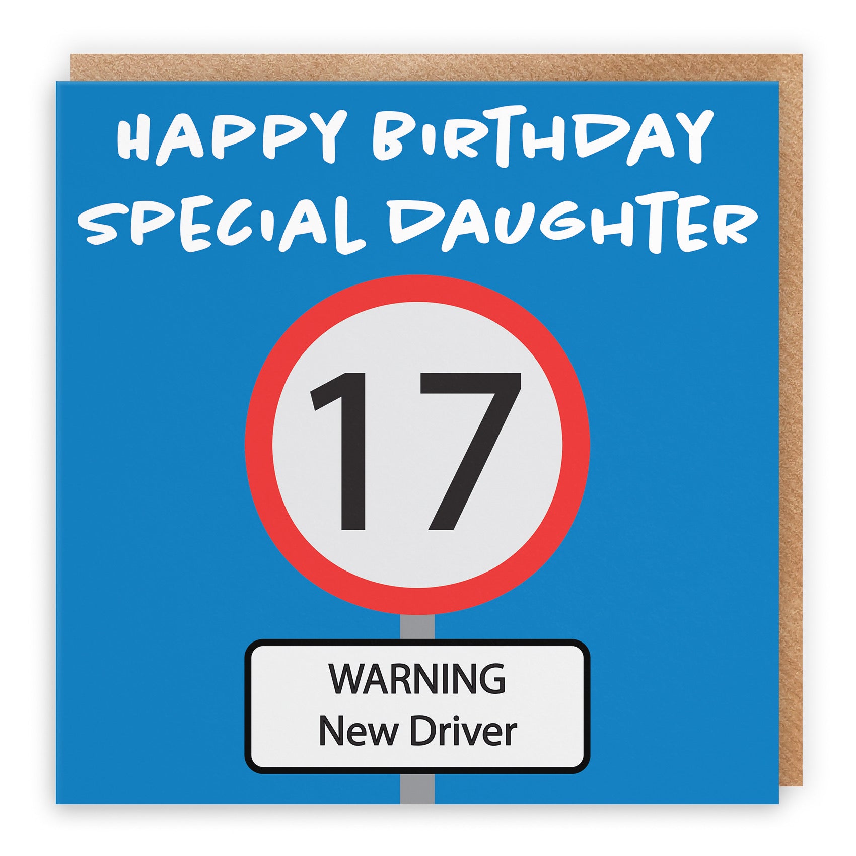 17th Daughter Birthday Card Road Sign - Default Title (B09GJJH9QK)