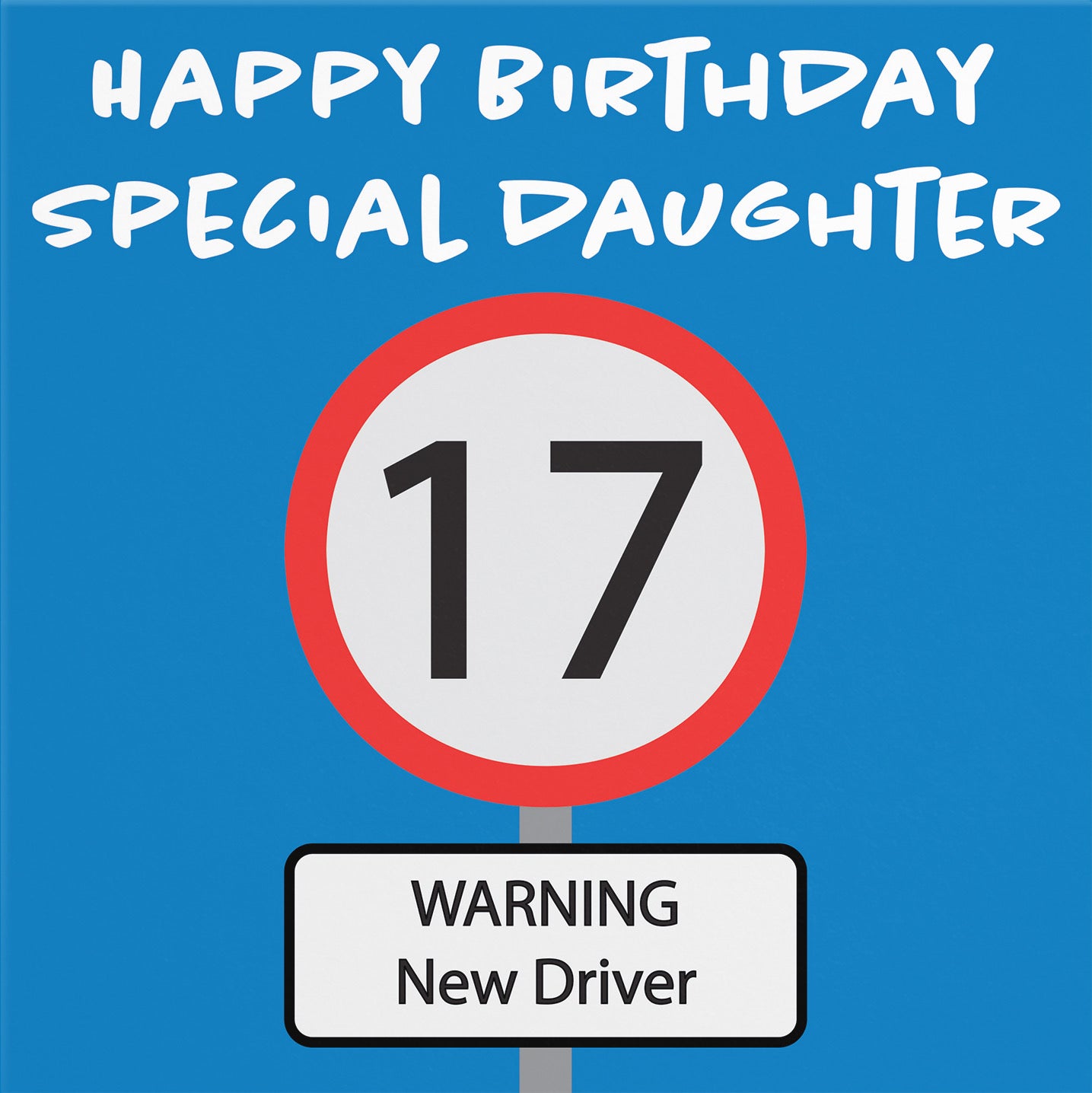 17th Daughter Birthday Card Road Sign - Default Title (B09GJJH9QK)