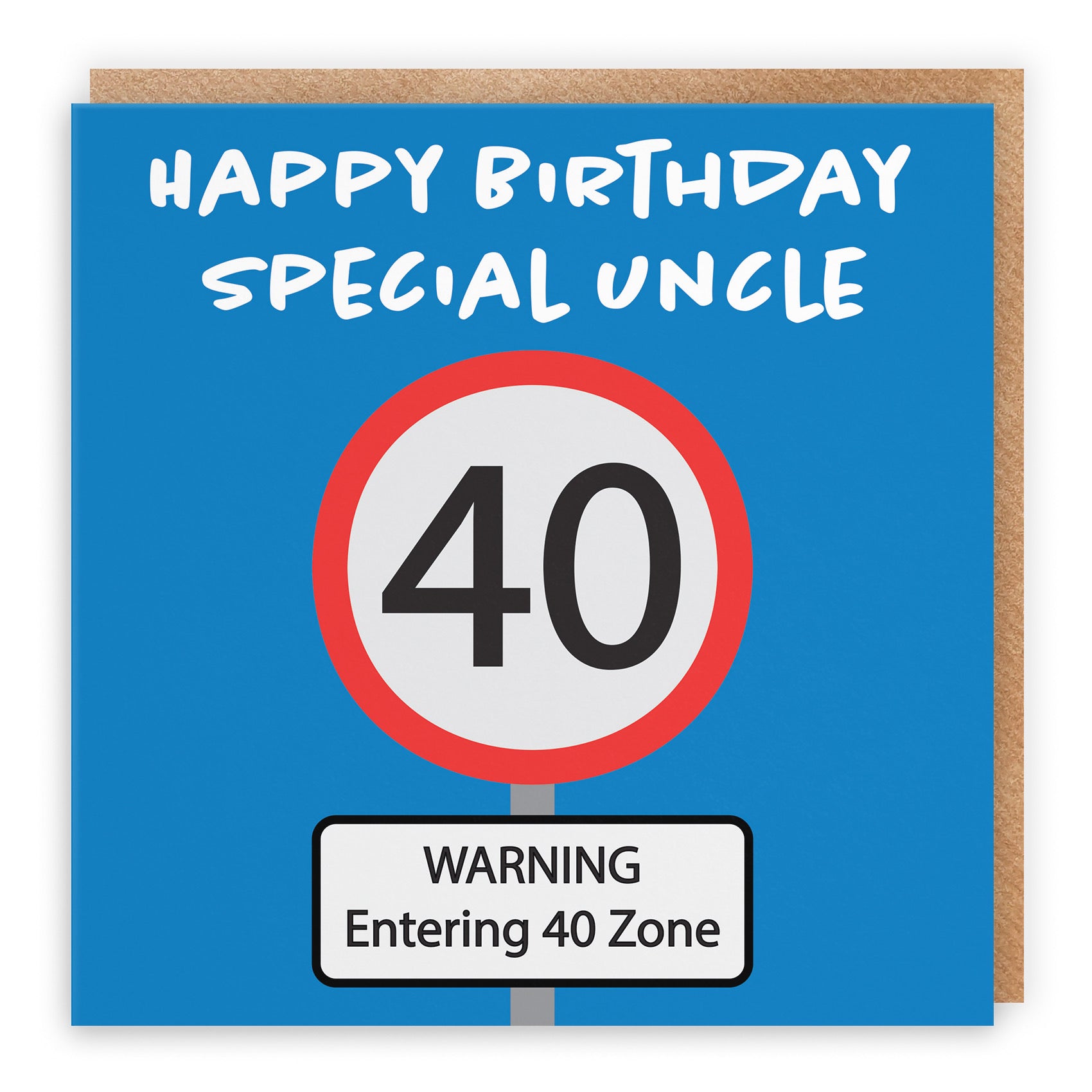 40th Uncle Birthday Card Road Sign - Default Title (B09GJMPDG9)