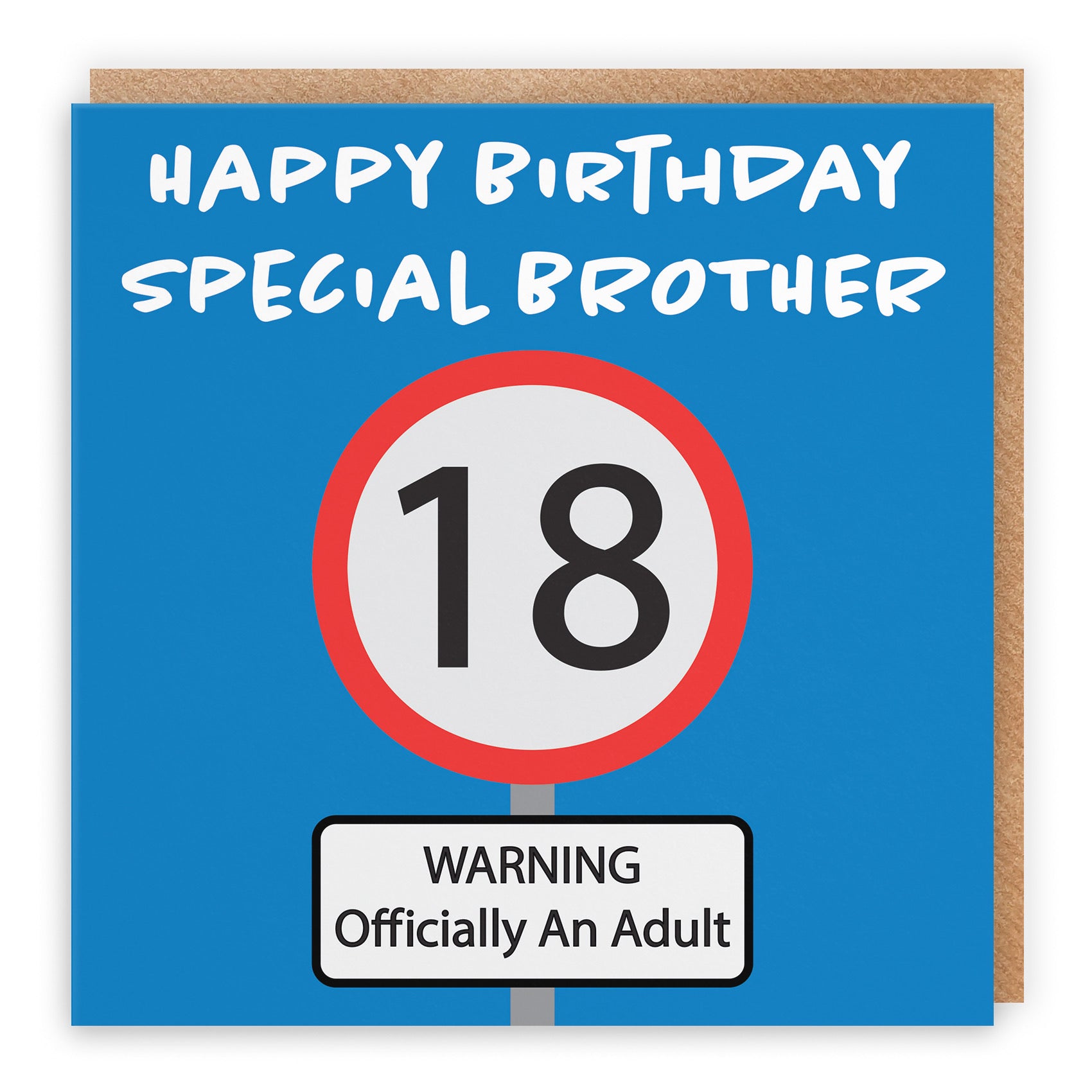 18th Brother Birthday Card Road Sign - Default Title (B09GJN7ZNW)