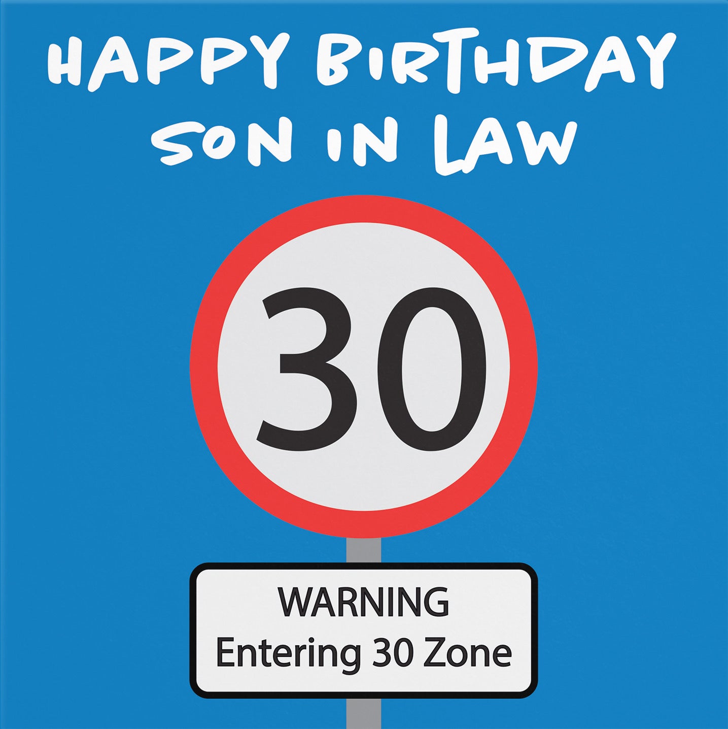 30th Son In Law Birthday Card Road Sign - Default Title (B09GJSWRXT)