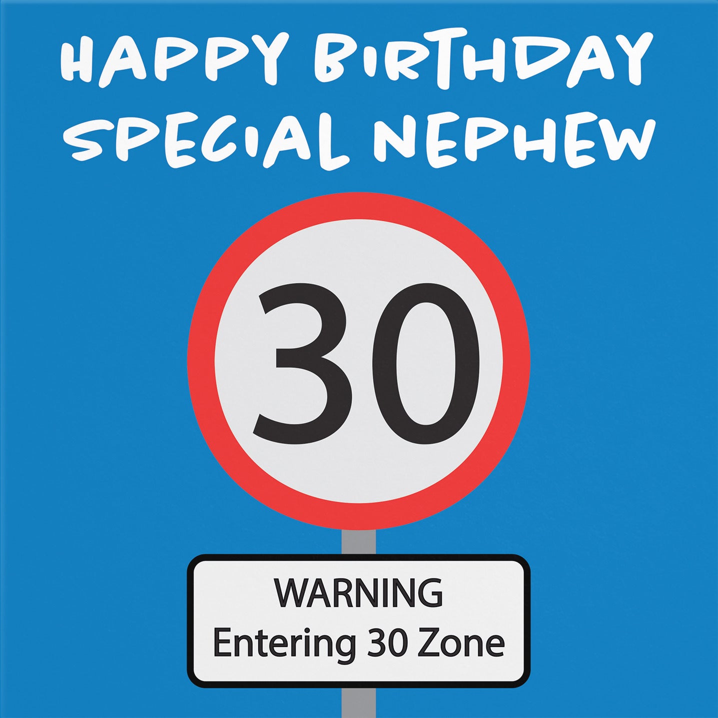 30th Nephew Birthday Card Road Sign - Default Title (B09GJVFLQG)