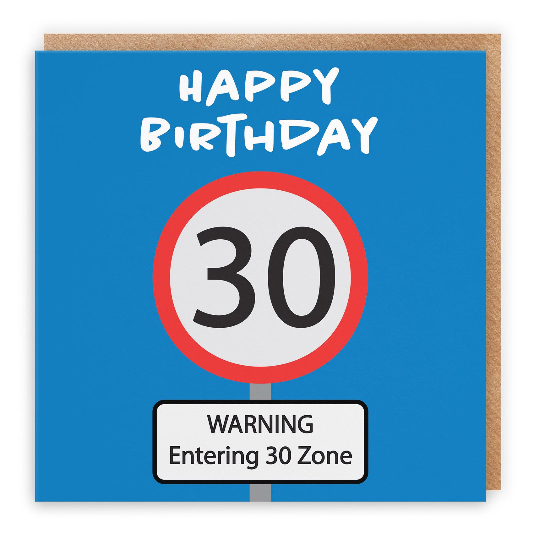 30th Birthday Card Road Sign - Default Title (B09GKZMQQ5)