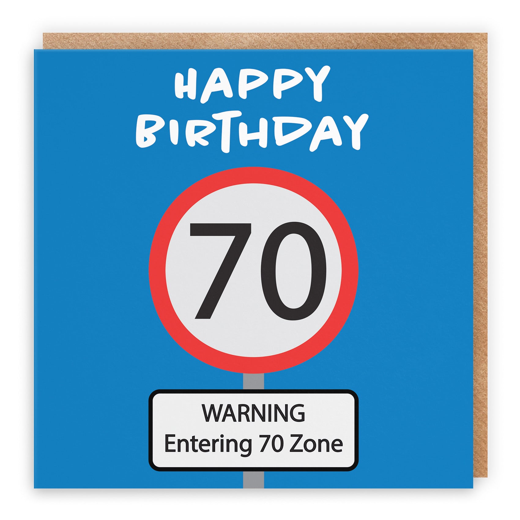 70th Birthday Card Road Sign - Default Title (B09GL1W13Q)