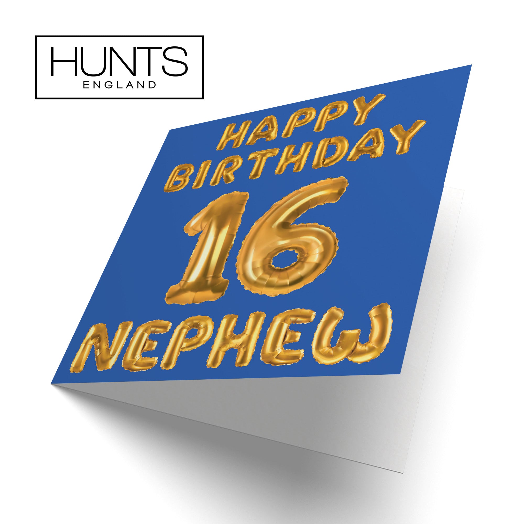 16th Nephew Birthday Card Balloon - Default Title (B09GL876ZF)