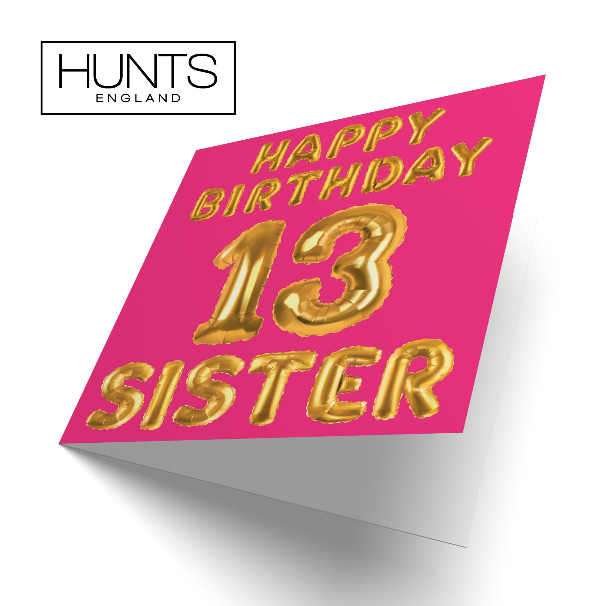 13th Sister Birthday Card Balloon - Default Title (B09GL8DFZD)