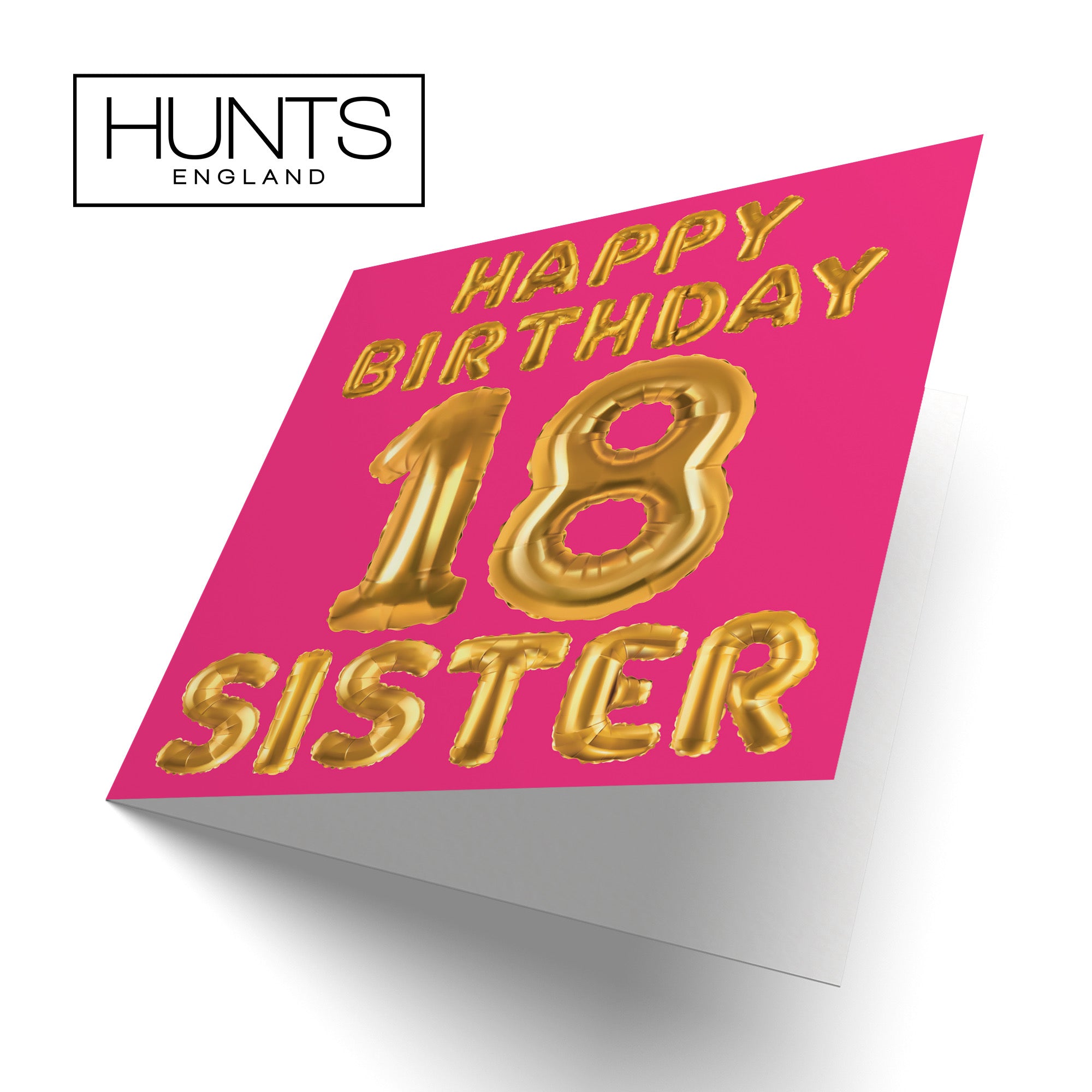 18th Sister Birthday Card Balloon - Default Title (B09GL8Z4S1)