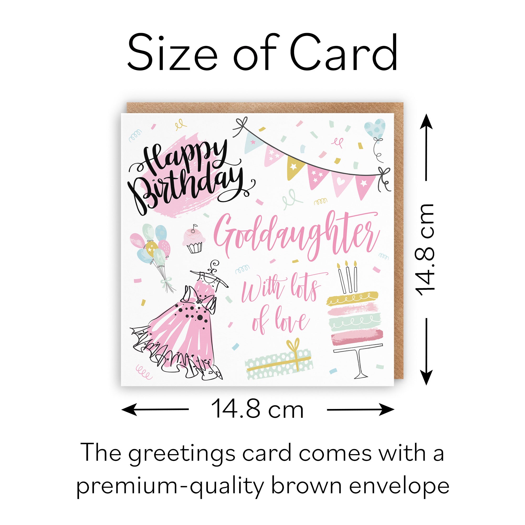 Goddaughter Birthday Card Party - Default Title (B09GL92GYZ)