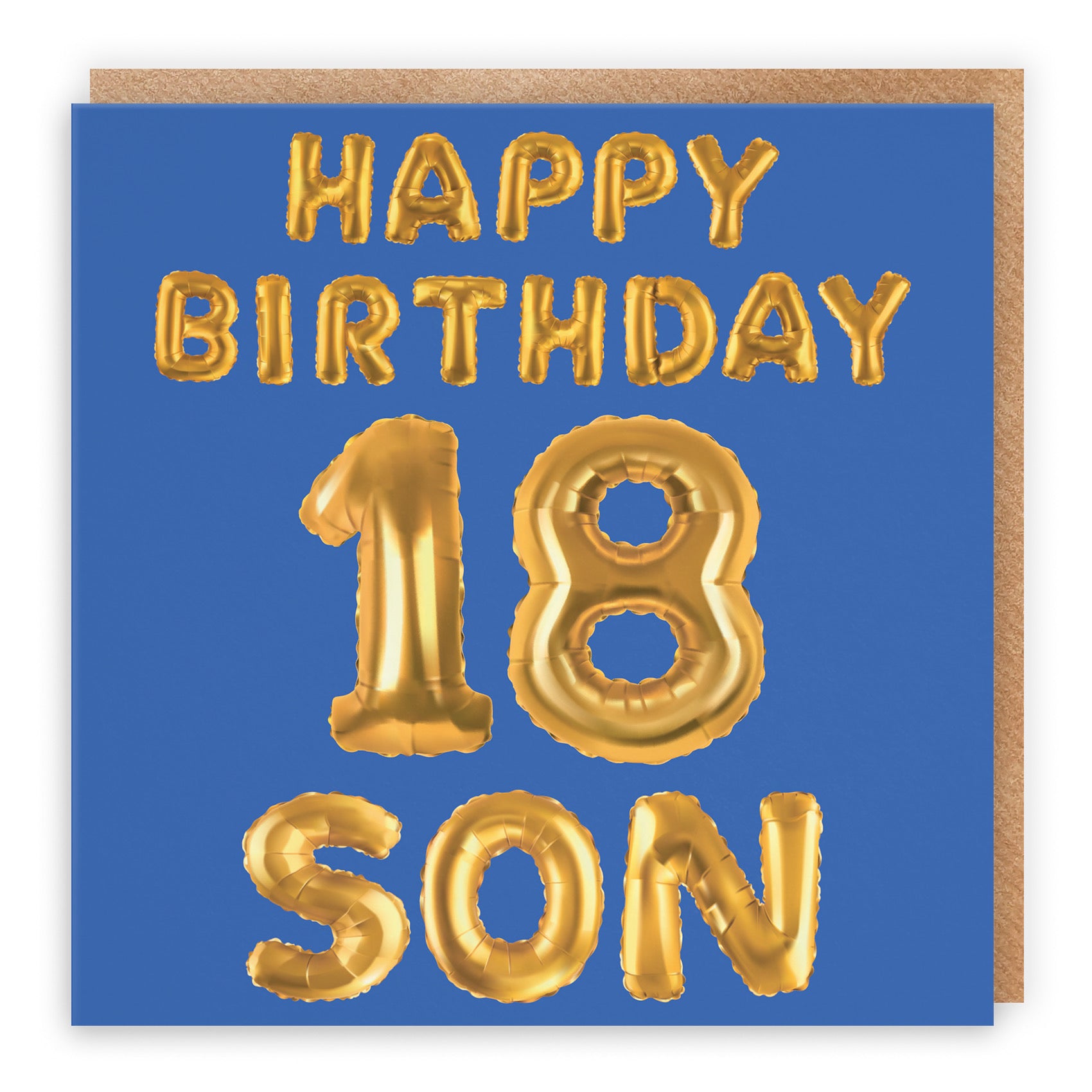 18th Son Birthday Card Balloon - Default Title (B09GL9PFCD)