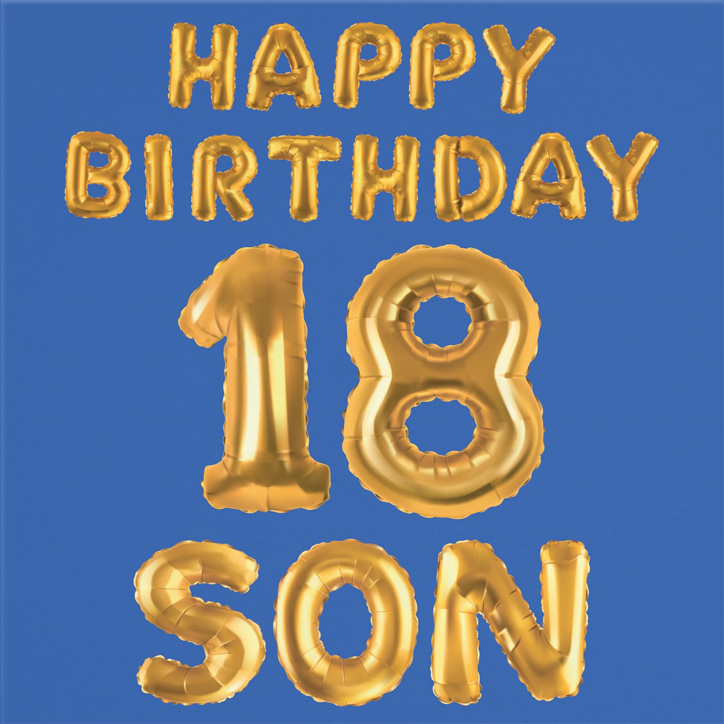 18th Son Birthday Card Balloon - Default Title (B09GL9PFCD)