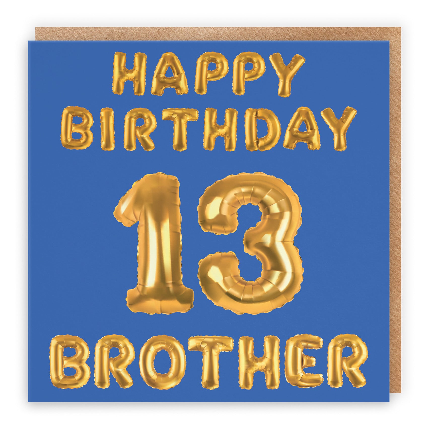 13th Brother Birthday Card Balloon - Default Title (B09GL9R7L7)