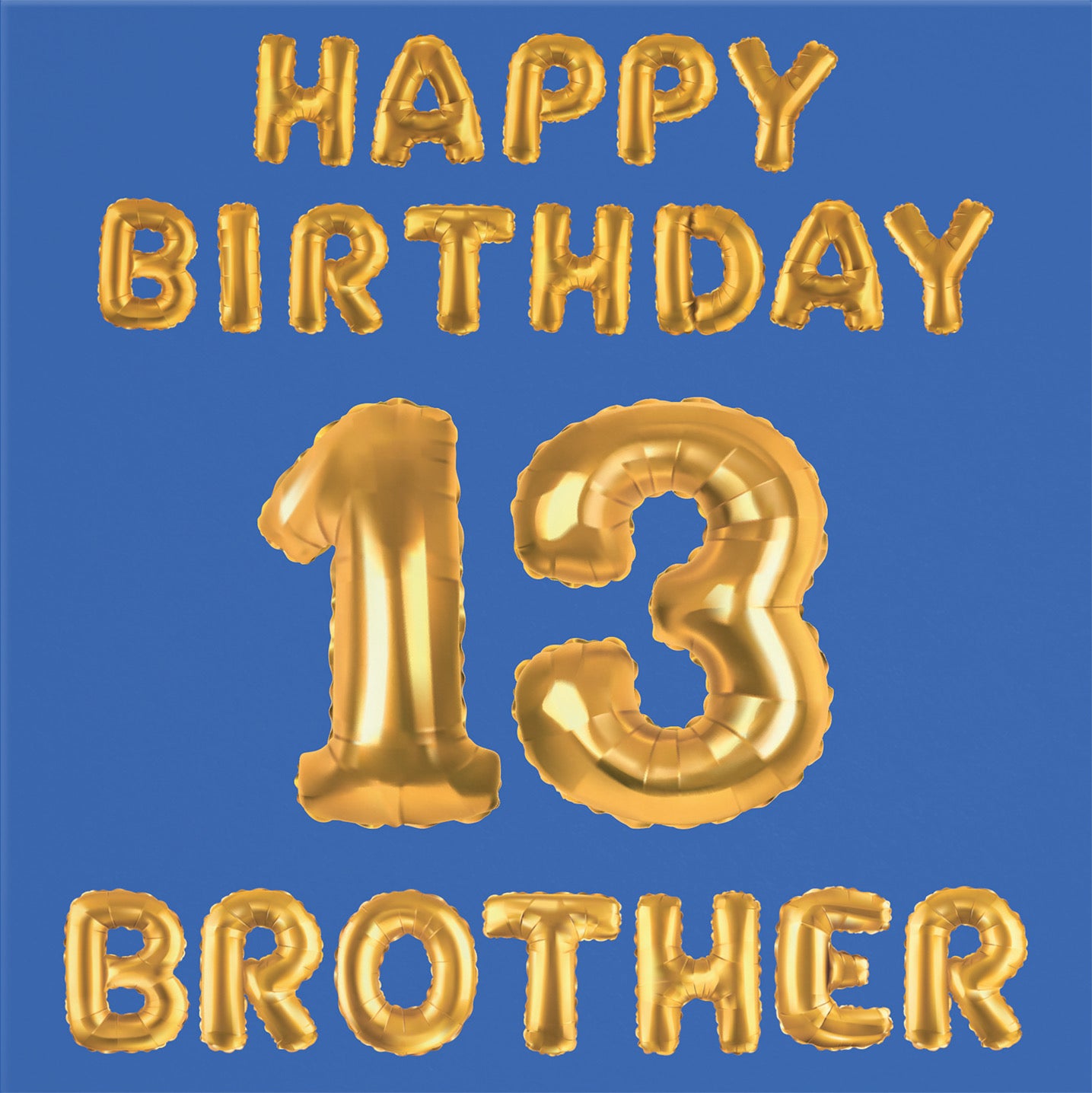 13th Brother Birthday Card Balloon - Default Title (B09GL9R7L7)