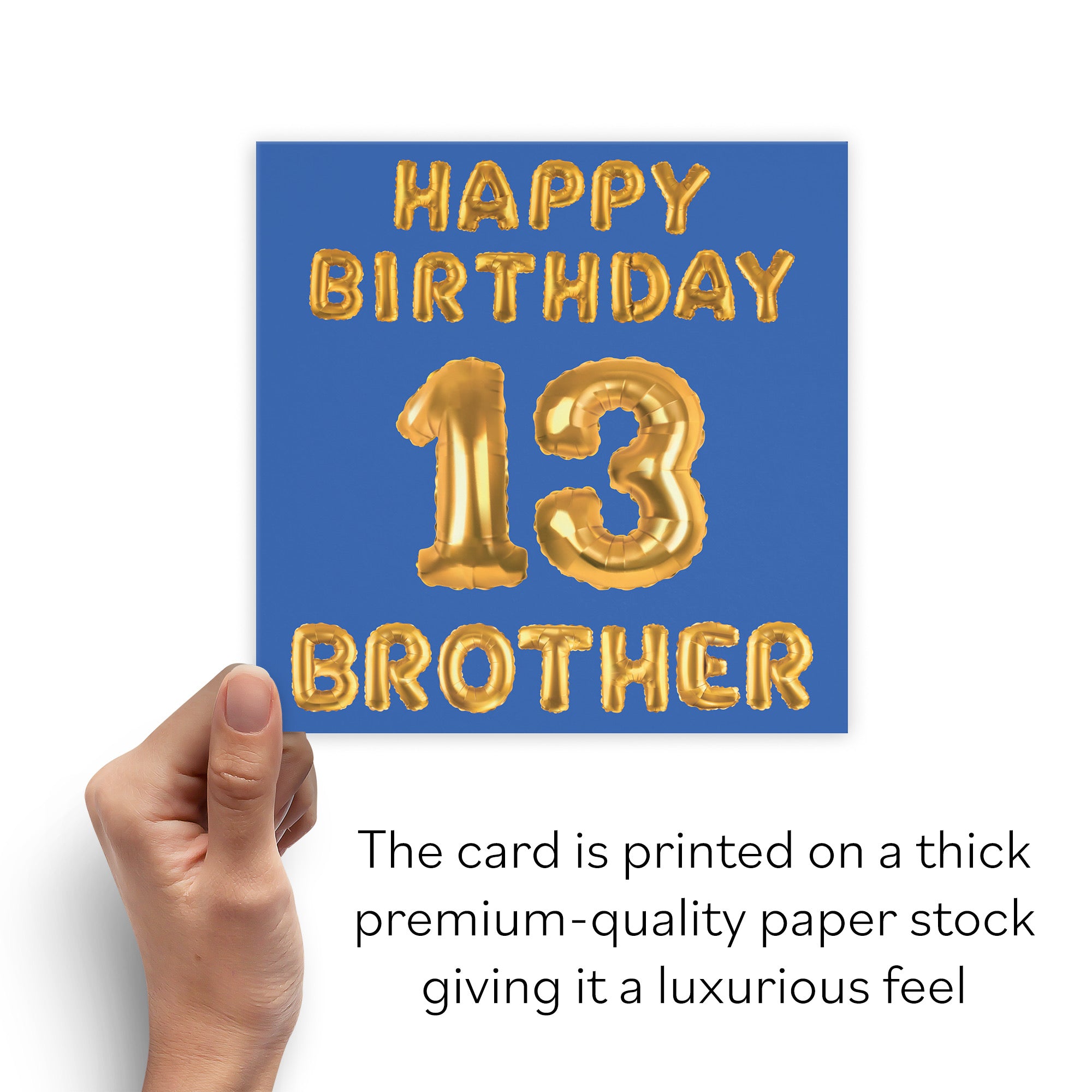 13th Brother Birthday Card Balloon - Default Title (B09GL9R7L7)