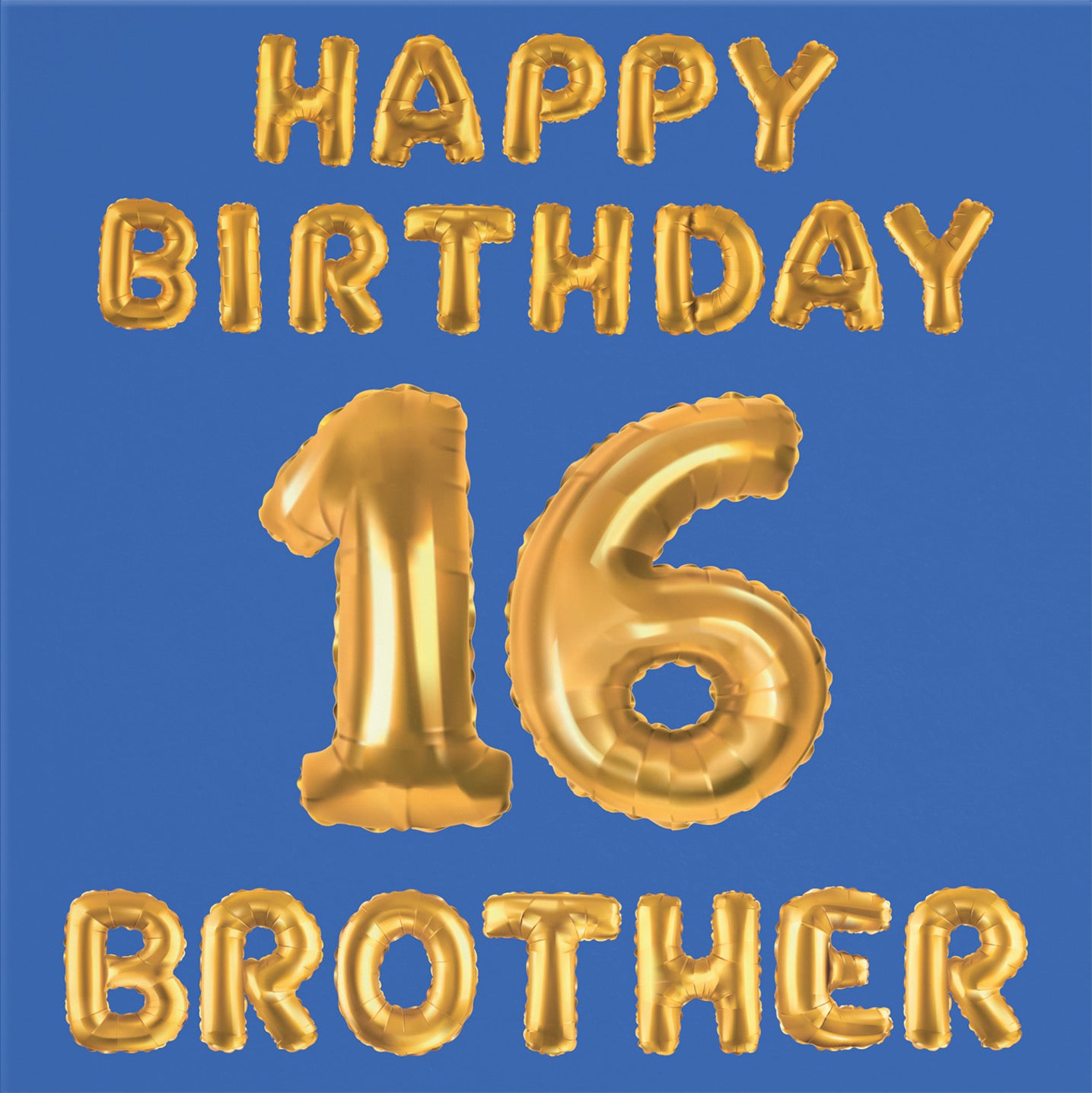 16th Brother Birthday Card Balloon - Default Title (B09GL9ZPVF)