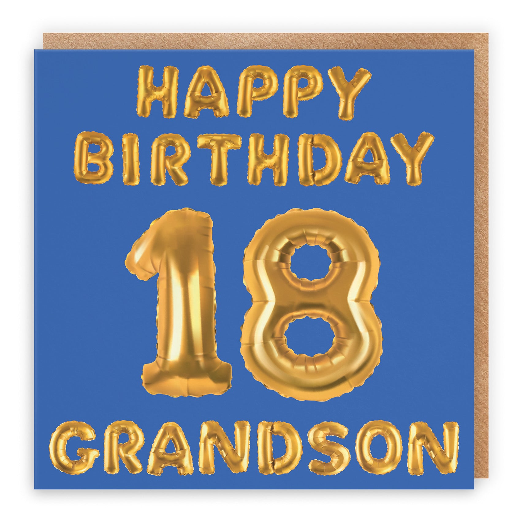 18th Grandson Birthday Card Balloon - Default Title (B09GLB5182)