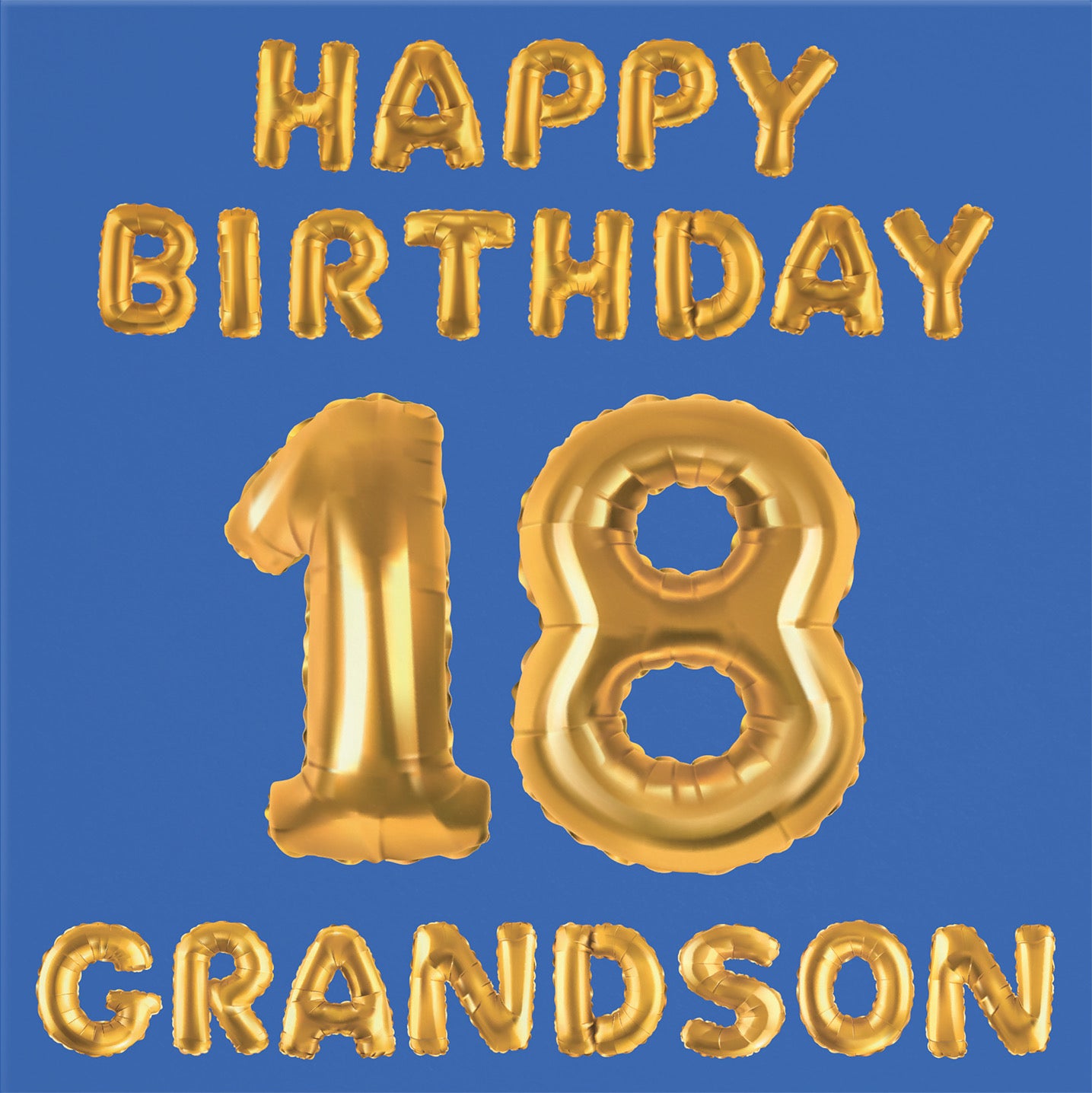 18th Grandson Birthday Card Balloon - Default Title (B09GLB5182)