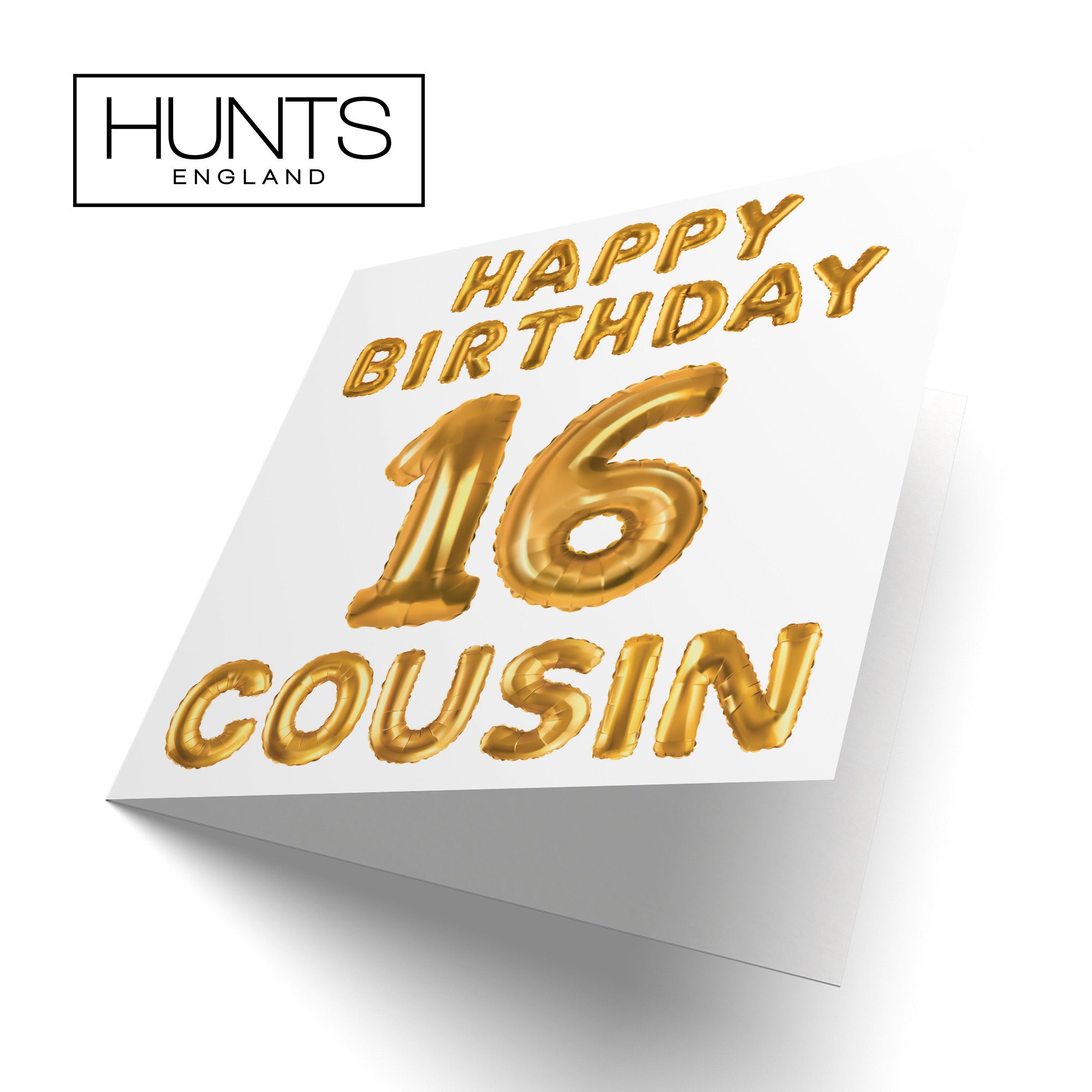 16th Cousin Birthday Card Balloon - Default Title (B09GLB5PK4)