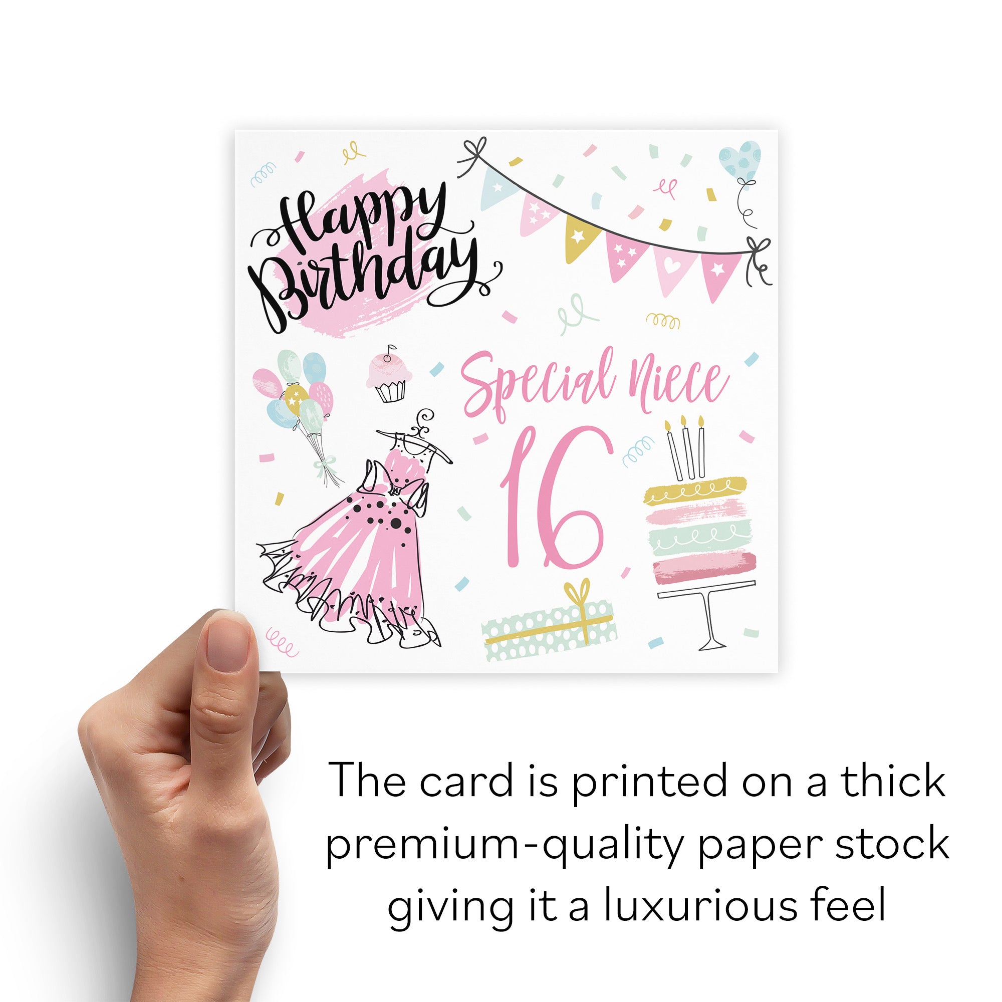 16th Niece Birthday Card Party - Default Title (B09GLB7LVJ)