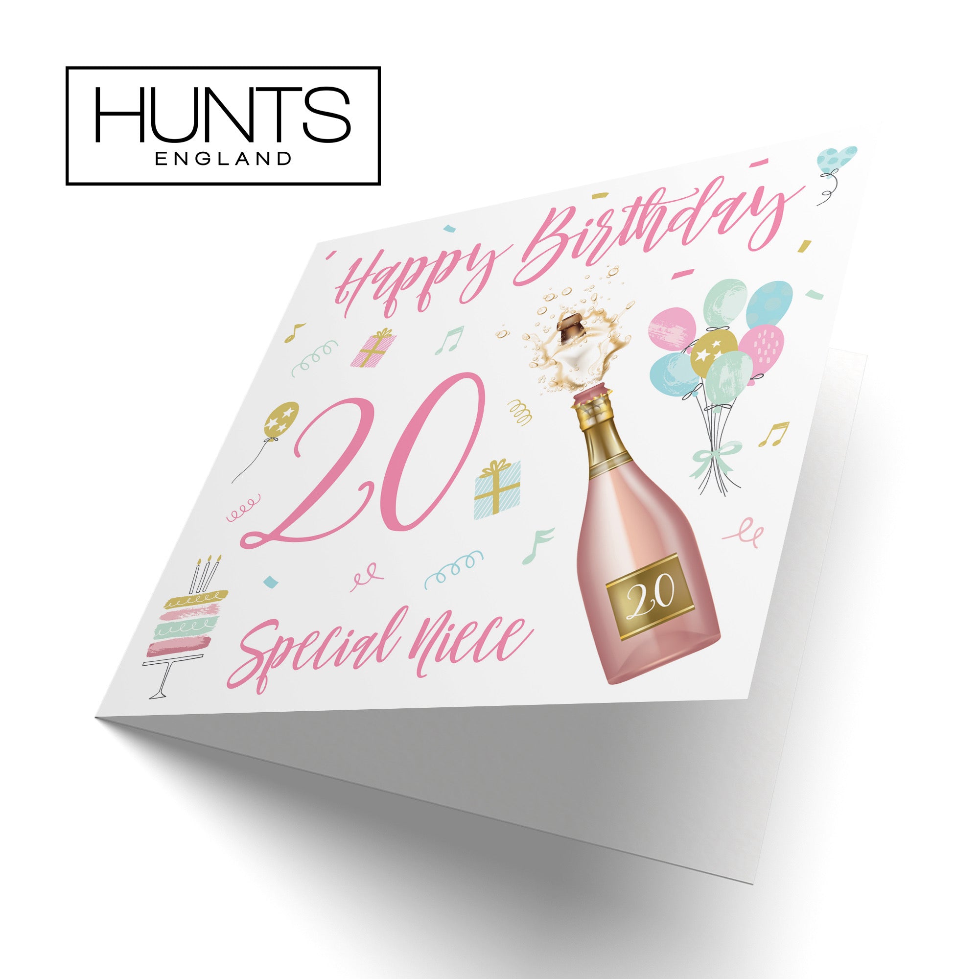 20th Niece Birthday Card Champagne - Default Title (B09GLB7NQ3)