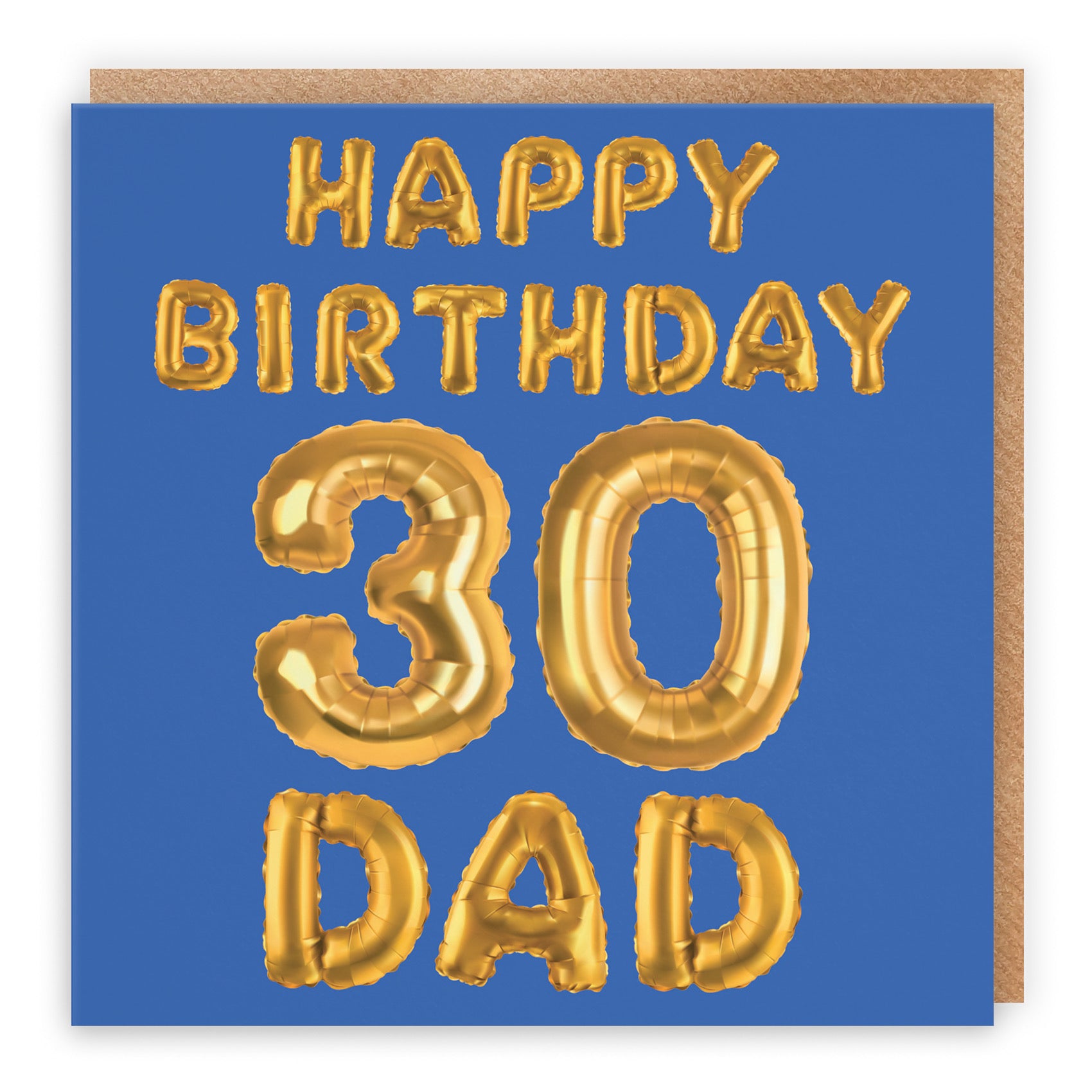 30th Dad Birthday Card Balloon - Default Title (B09GLB91WV)